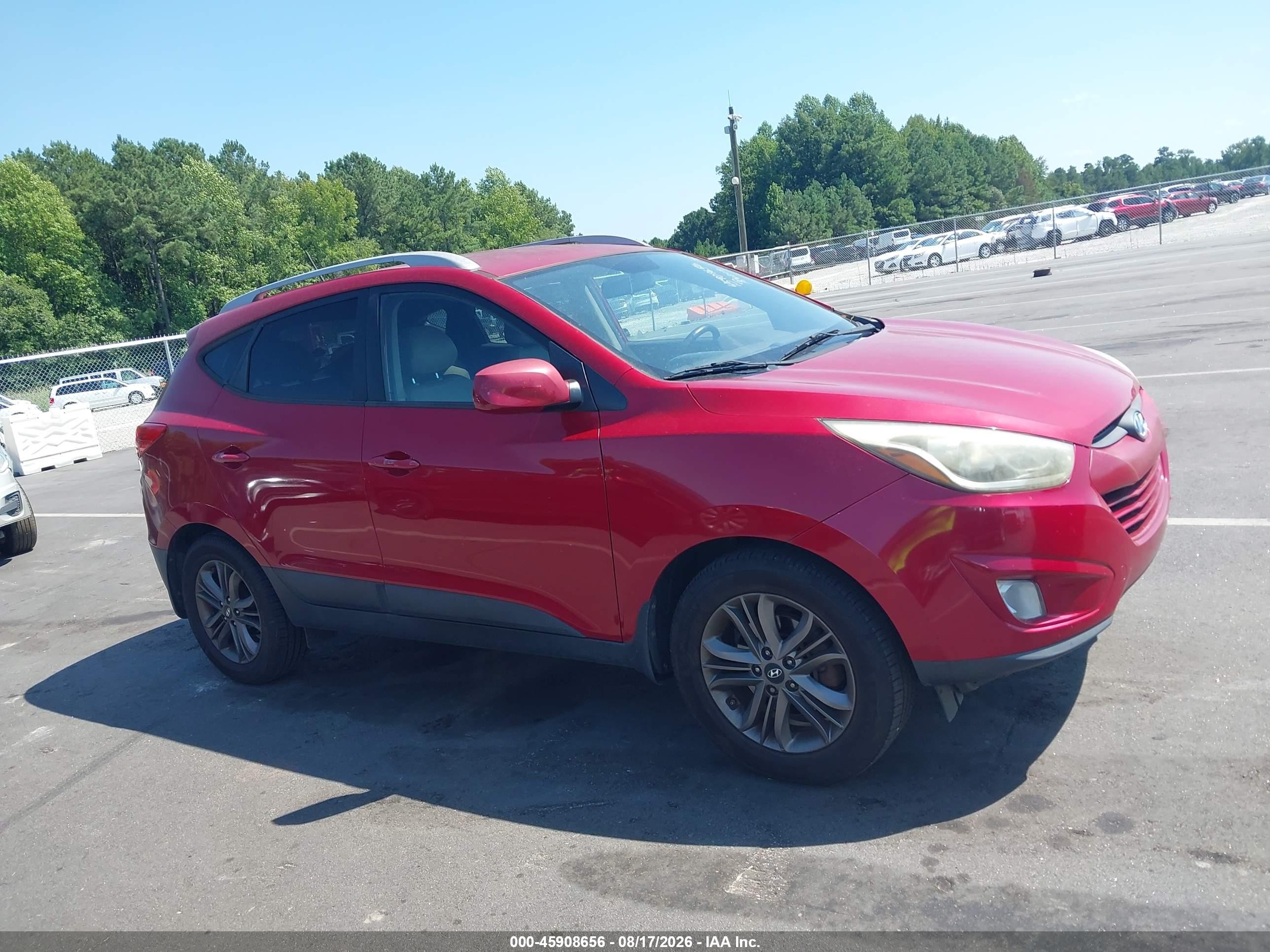2015 Hyundai Tucson Se Red vin: KM8JU3AG4FU098971