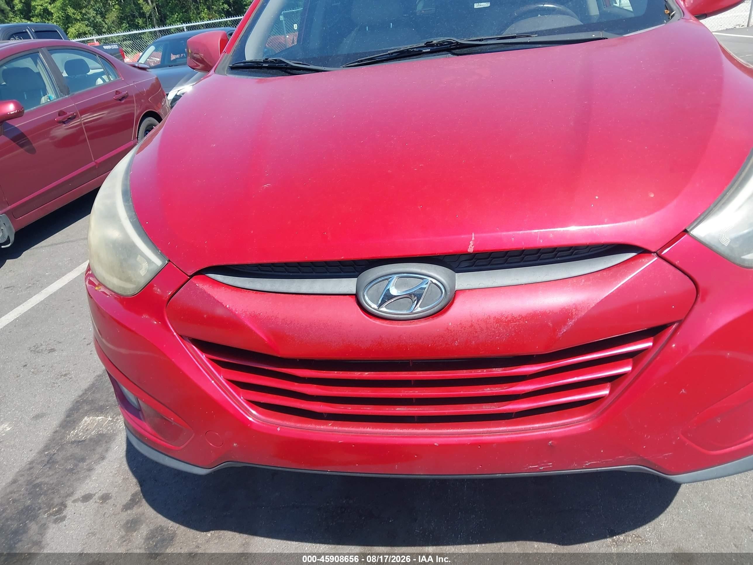 2015 Hyundai Tucson Se Red vin: KM8JU3AG4FU098971