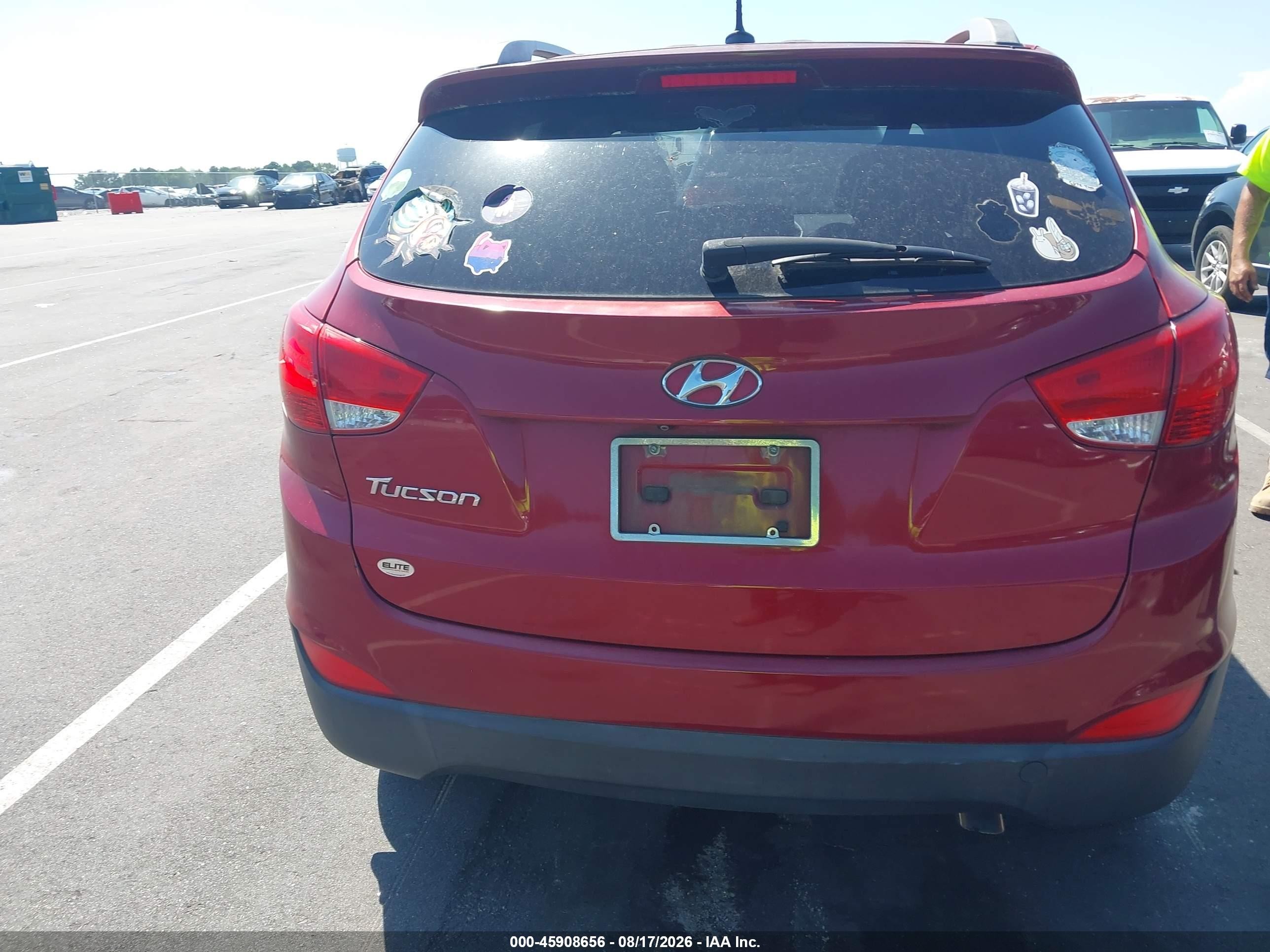 2015 Hyundai Tucson Se Red vin: KM8JU3AG4FU098971