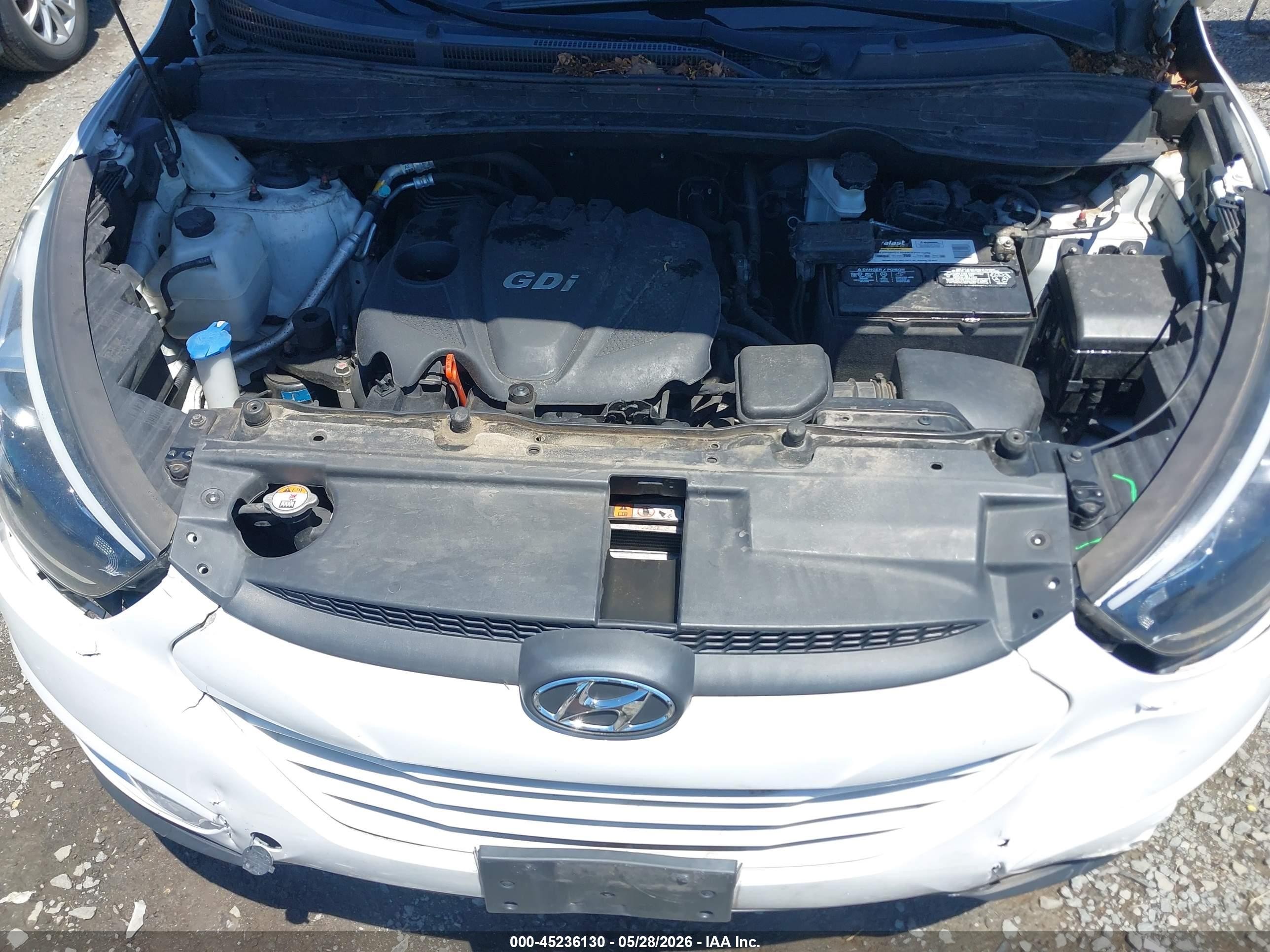 2015 Hyundai Tucson Se White vin: KM8JU3AG4FU109211