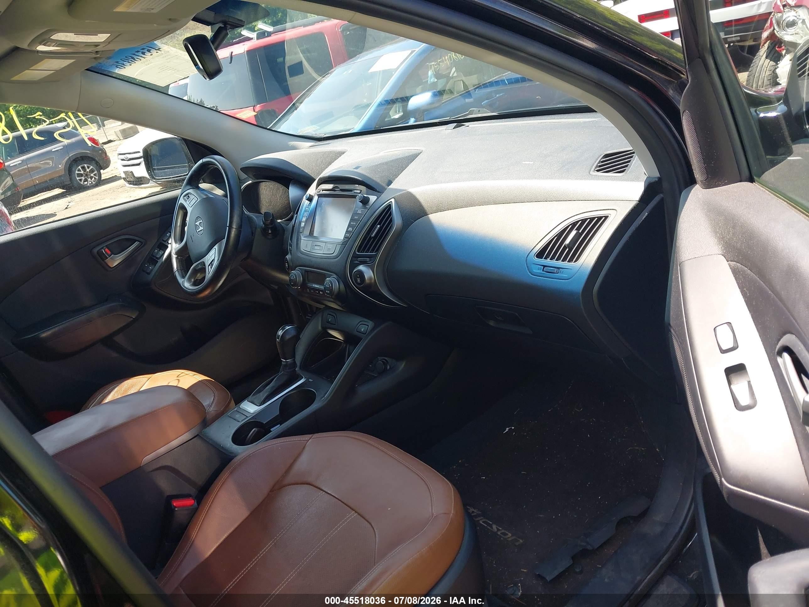 2015 Hyundai Tucson Limited Черный vin: KM8JU3AG4FU987009