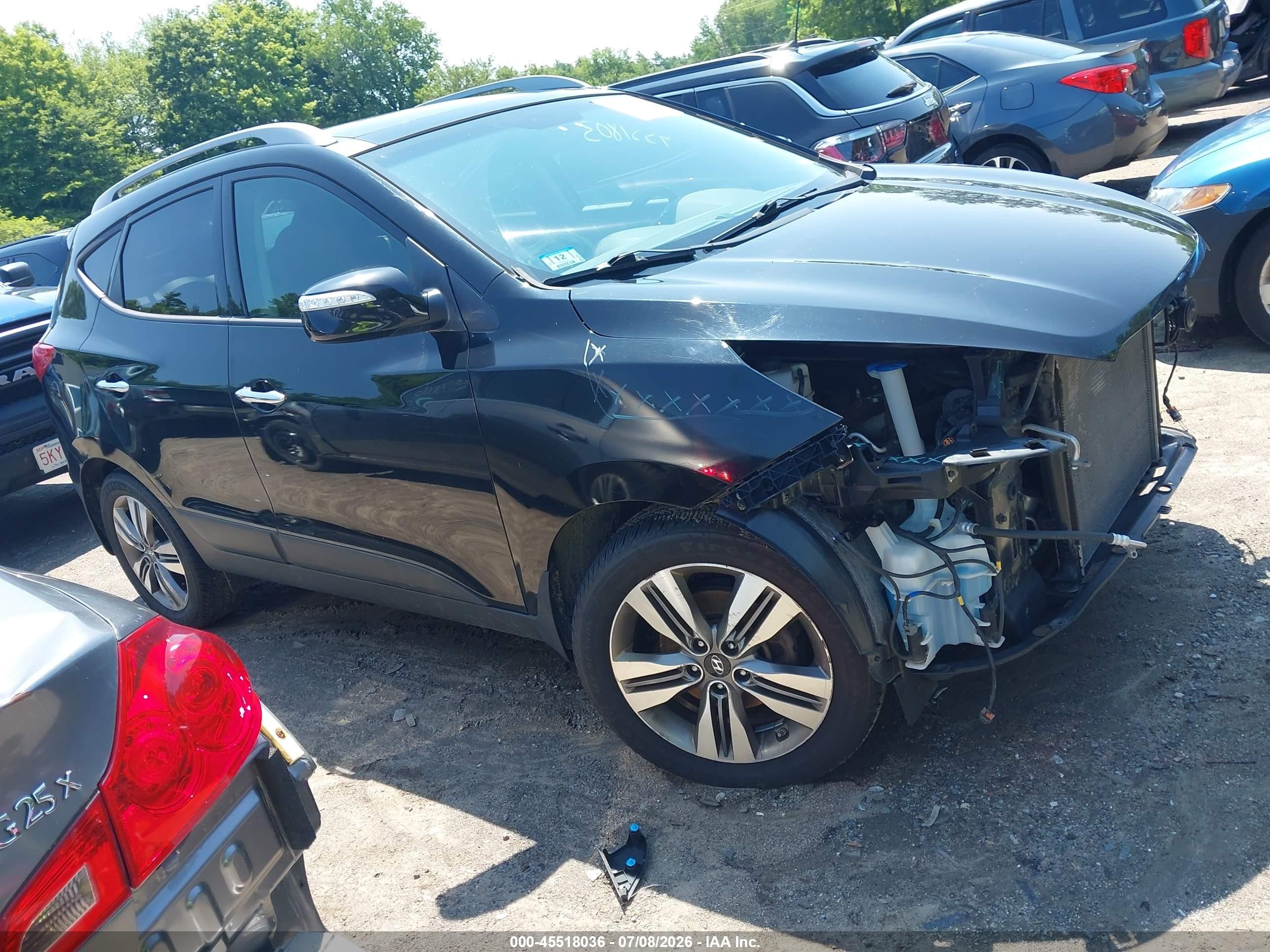 2015 Hyundai Tucson Limited Черный vin: KM8JU3AG4FU987009