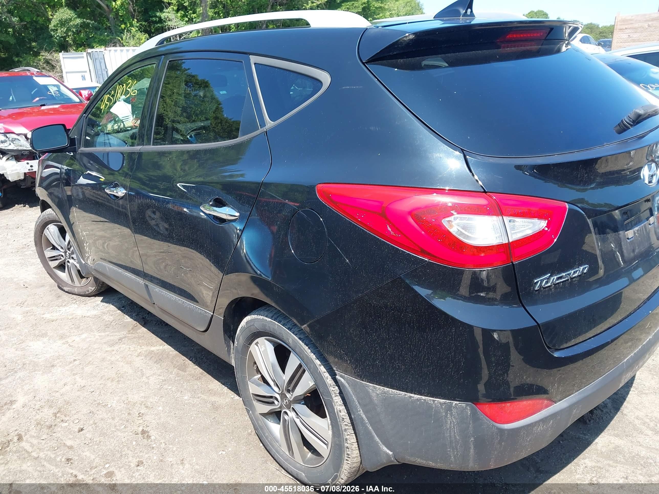 2015 Hyundai Tucson Limited Черный vin: KM8JU3AG4FU987009