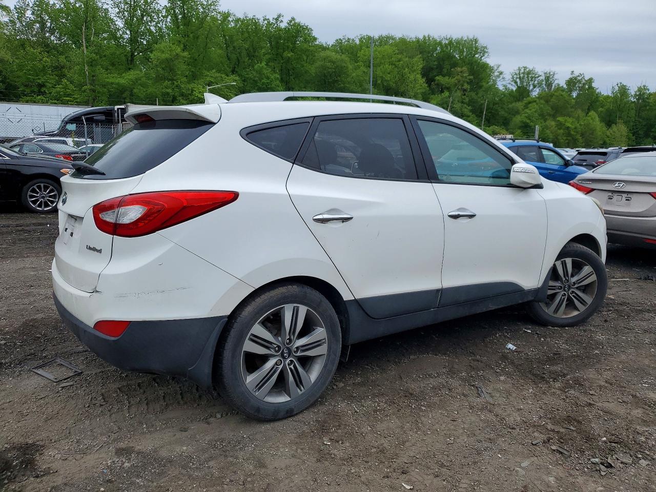 2015 Hyundai Tucson Limited Белый vin: KM8JU3AG4FU987477