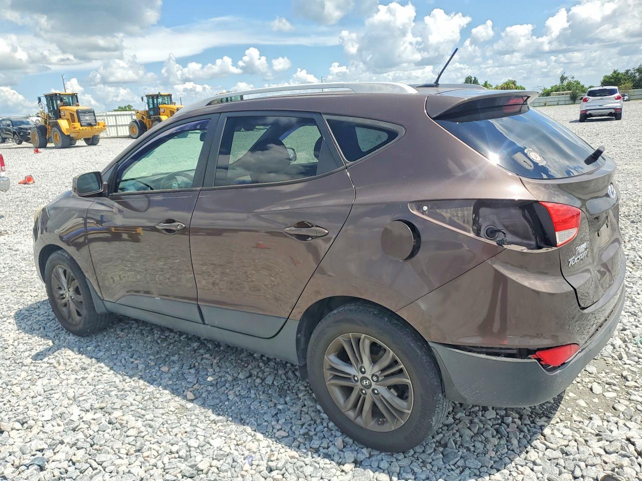 2015 Hyundai Tucson Se Brown vin: KM8JU3AG4FU997541