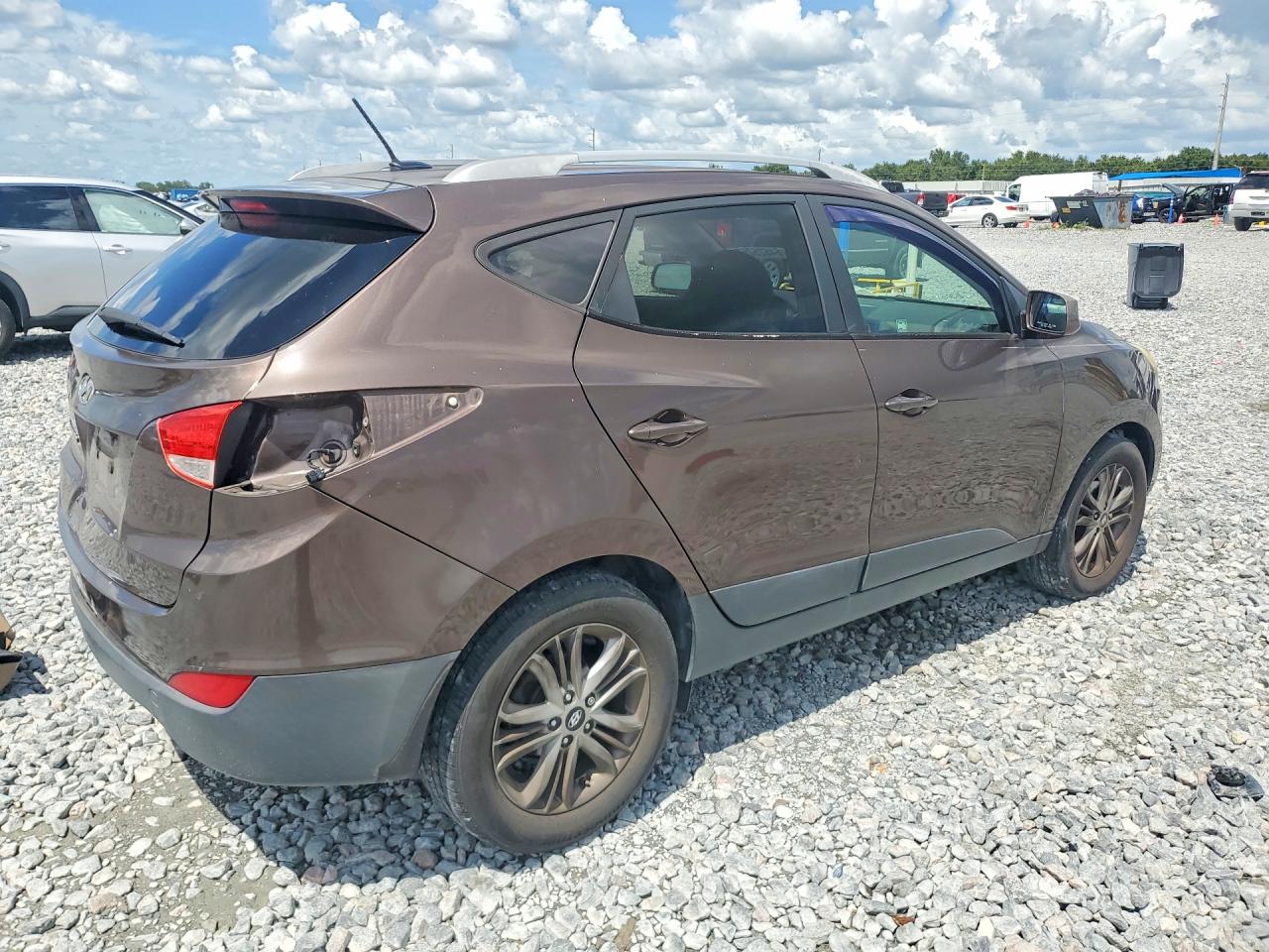 2015 Hyundai Tucson Se Brown vin: KM8JU3AG4FU997541