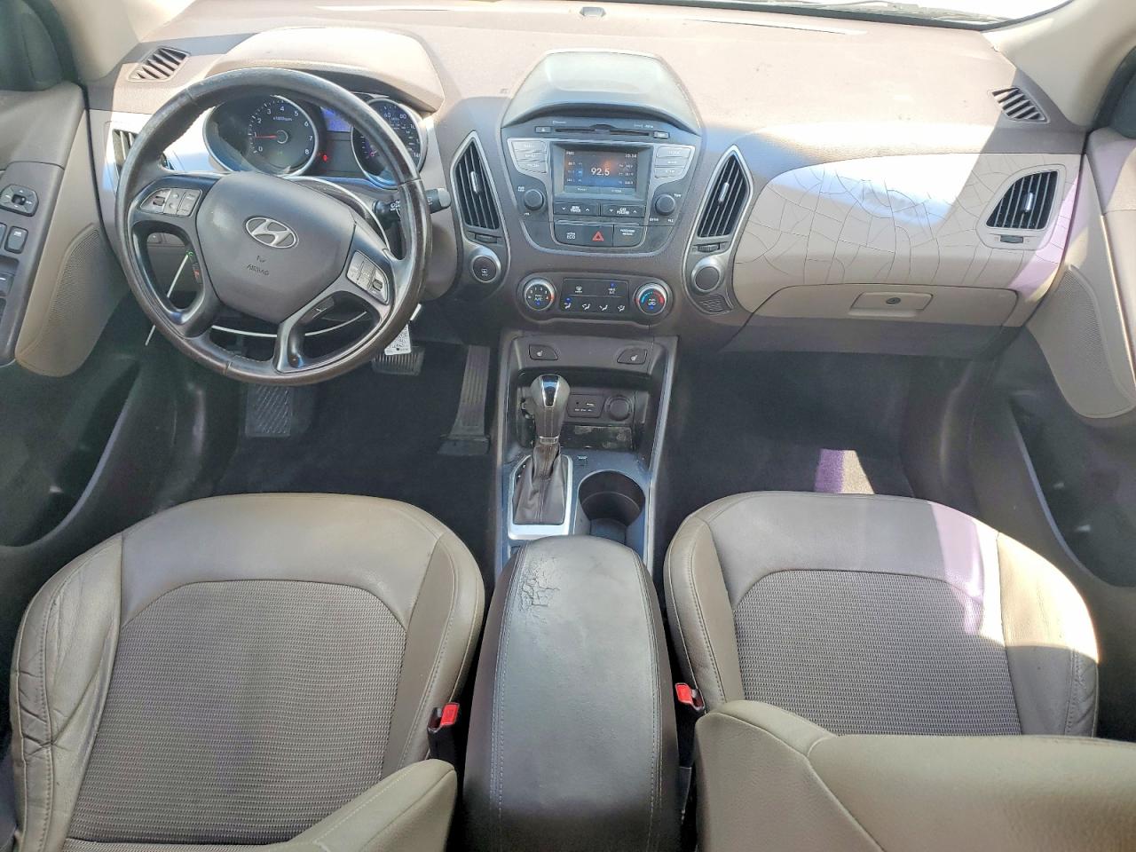 2015 Hyundai Tucson Se Brown vin: KM8JU3AG4FU997541