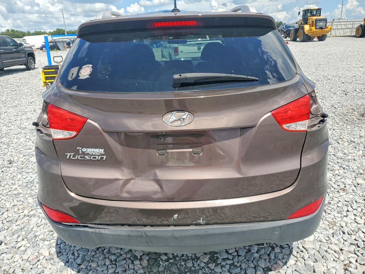 2015 Hyundai Tucson Se Brown vin: KM8JU3AG4FU997541