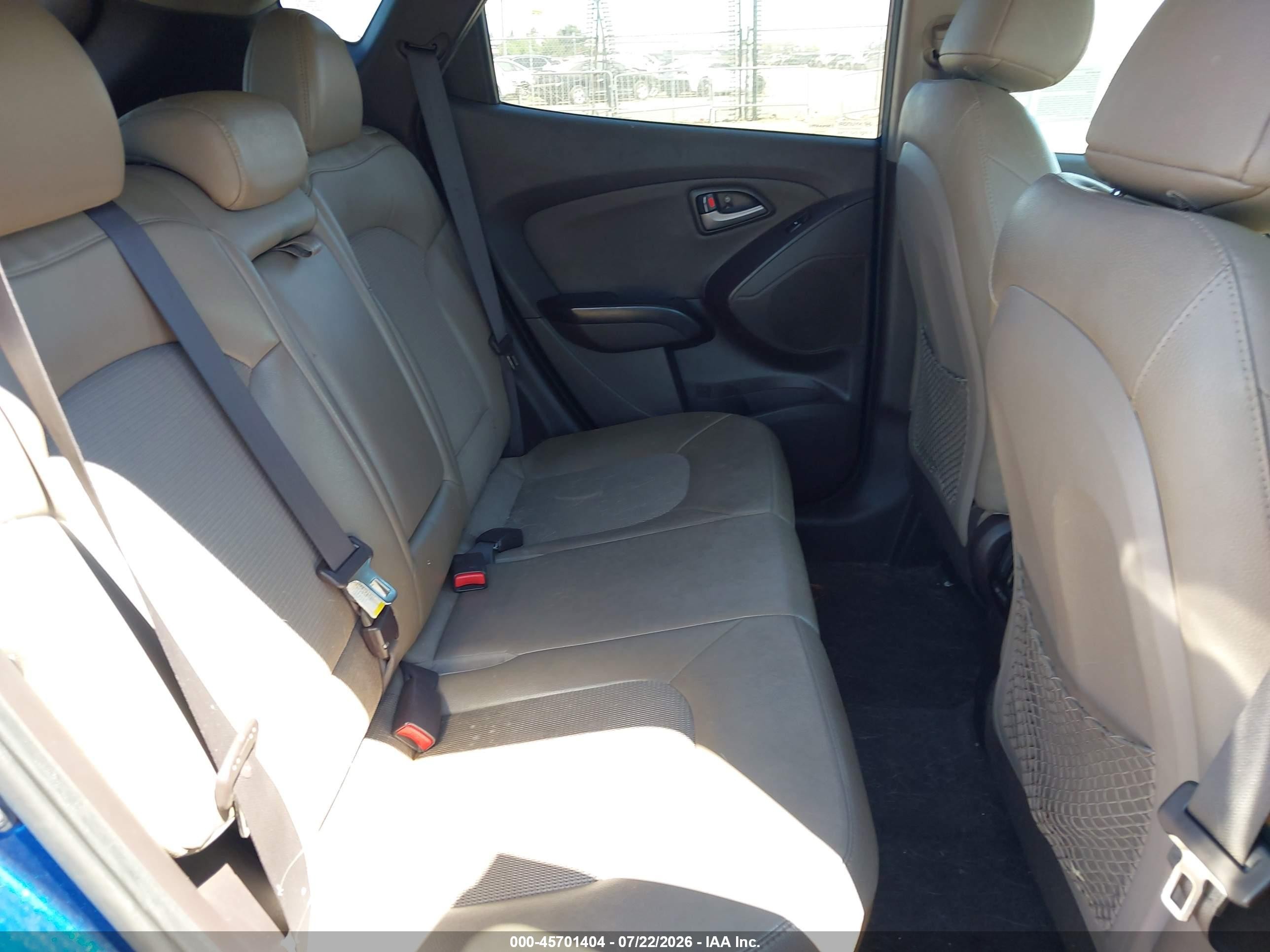 2014 Hyundai Tucson Se Blue vin: KM8JU3AG5EU825016