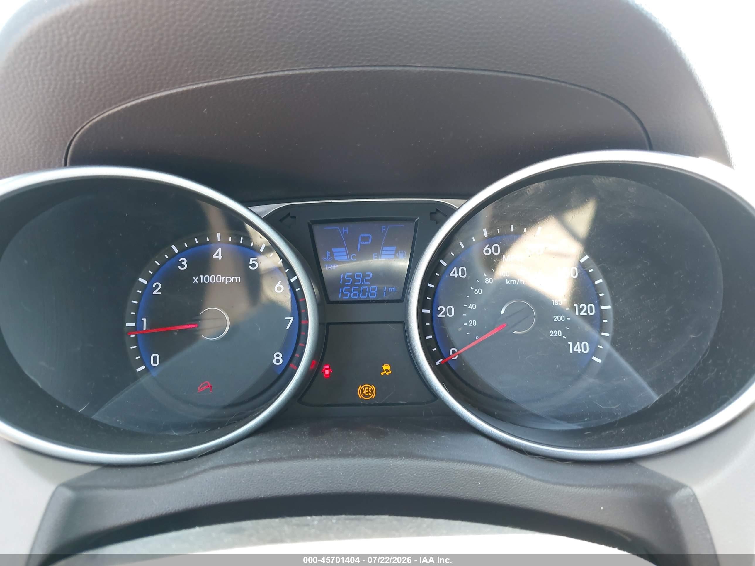 2014 Hyundai Tucson Se Blue vin: KM8JU3AG5EU825016