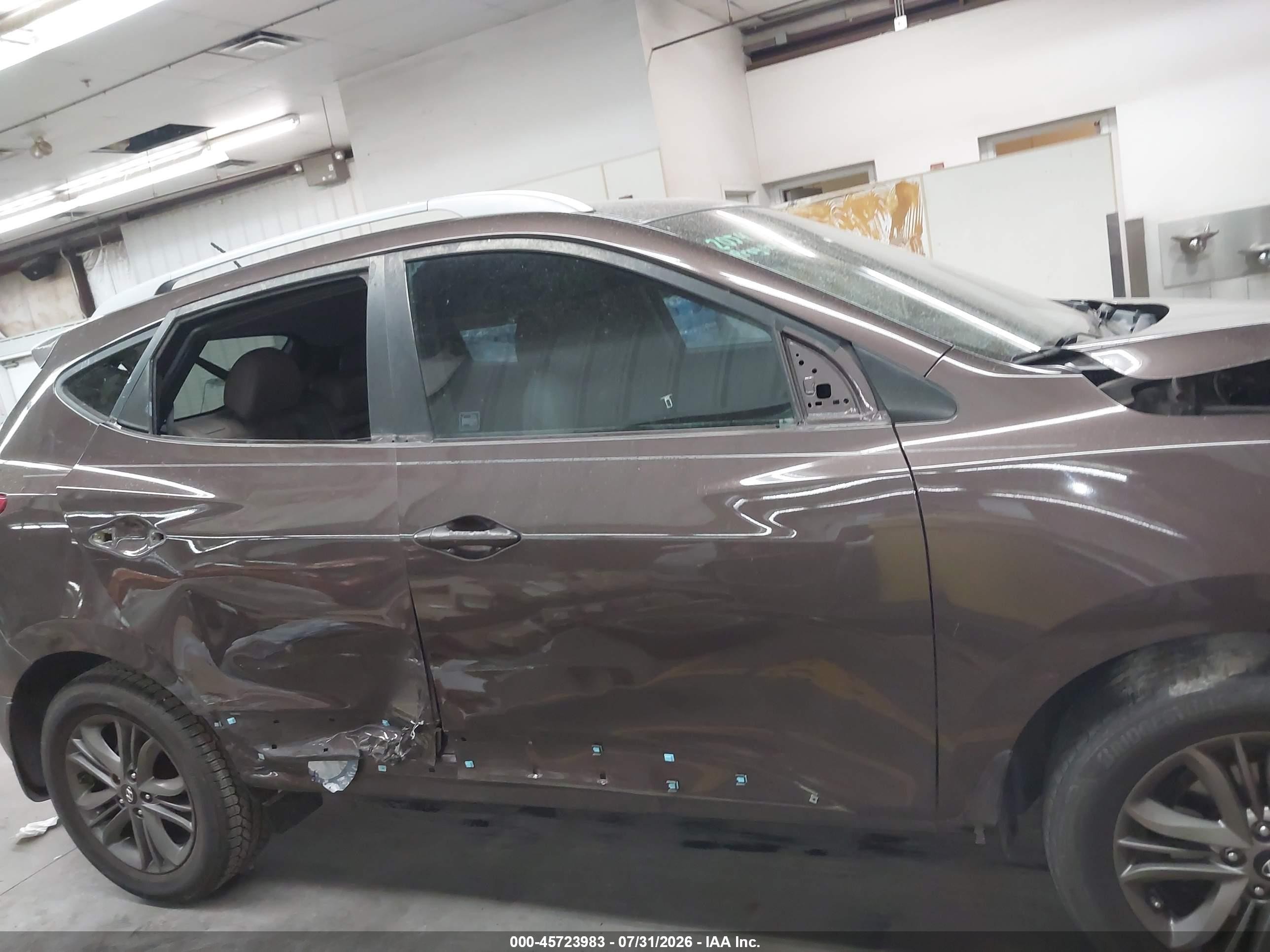 2014 Hyundai Tucson Se Коричневый vin: KM8JU3AG5EU839840