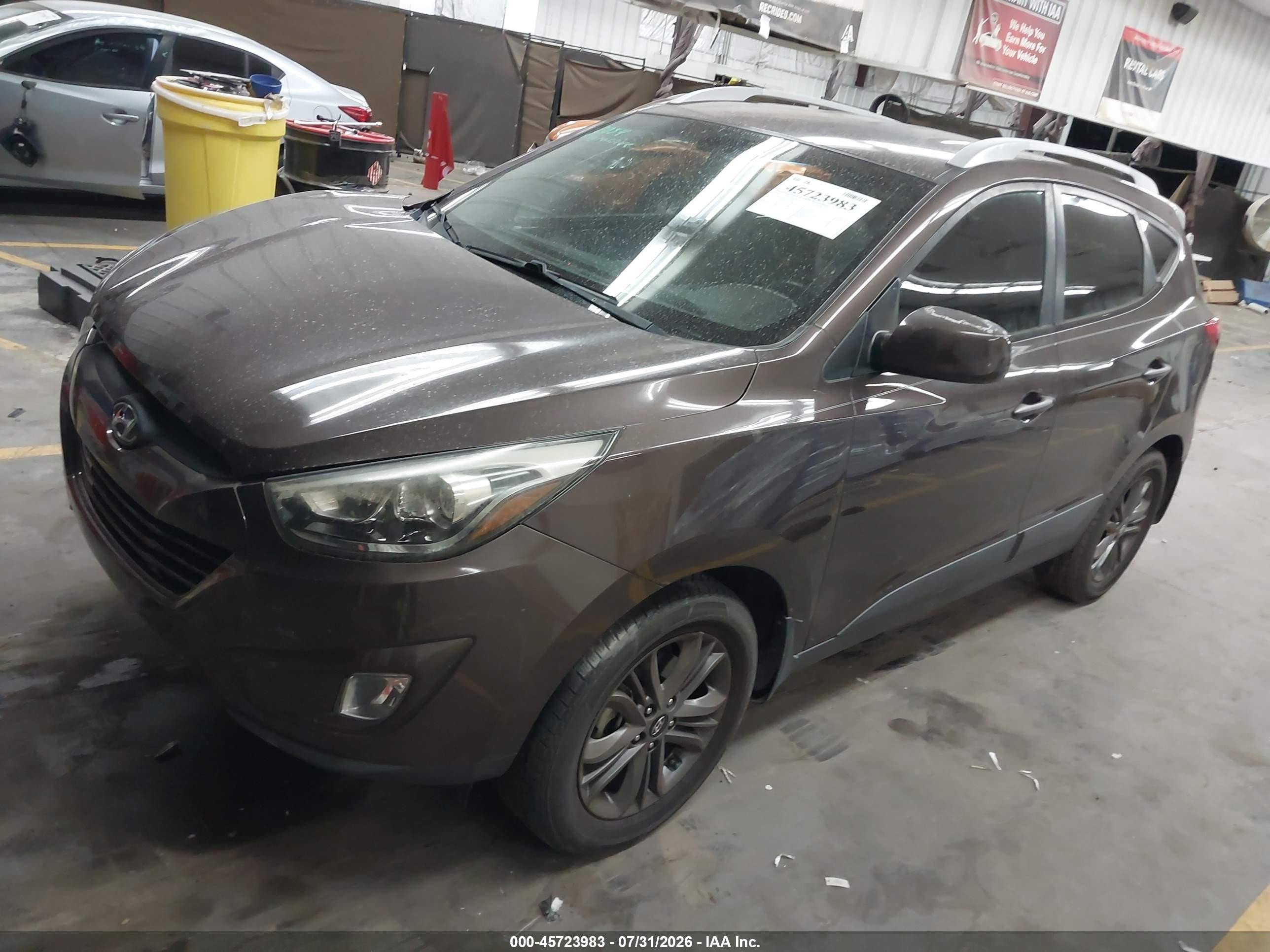 2014 Hyundai Tucson Se Коричневый vin: KM8JU3AG5EU839840