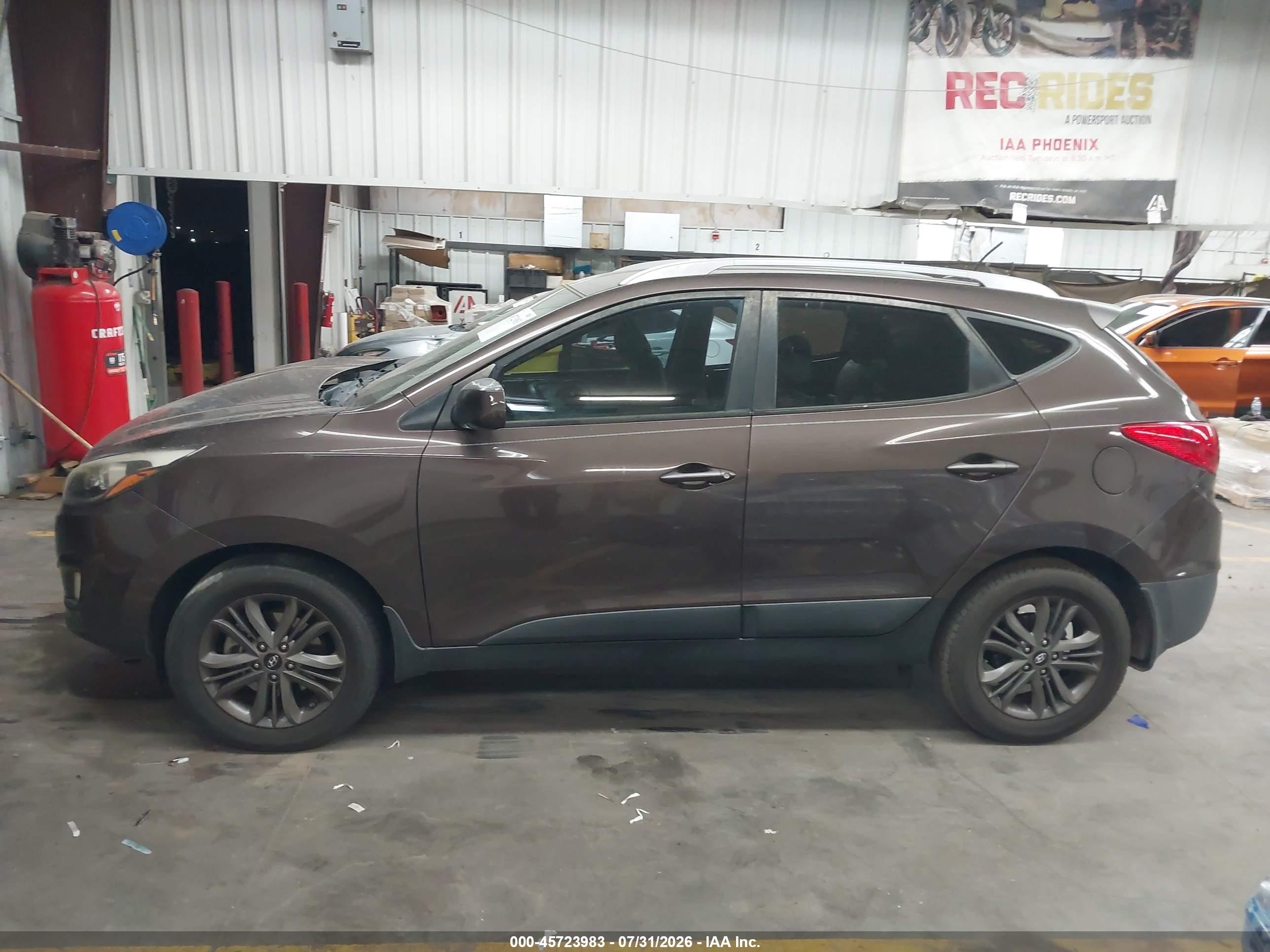 2014 Hyundai Tucson Se Коричневый vin: KM8JU3AG5EU839840