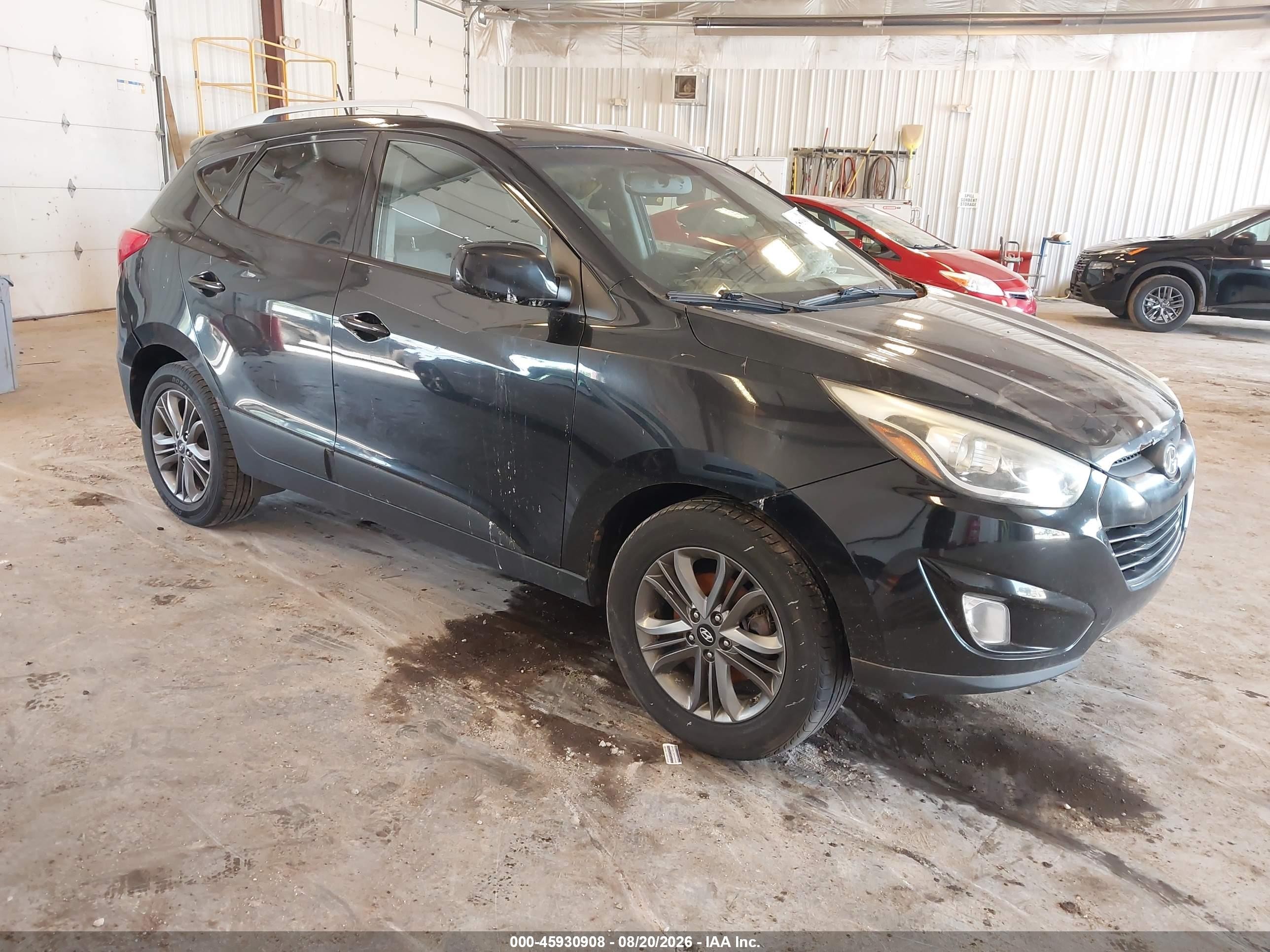 2014 Hyundai Tucson Se Black vin: KM8JU3AG5EU860669