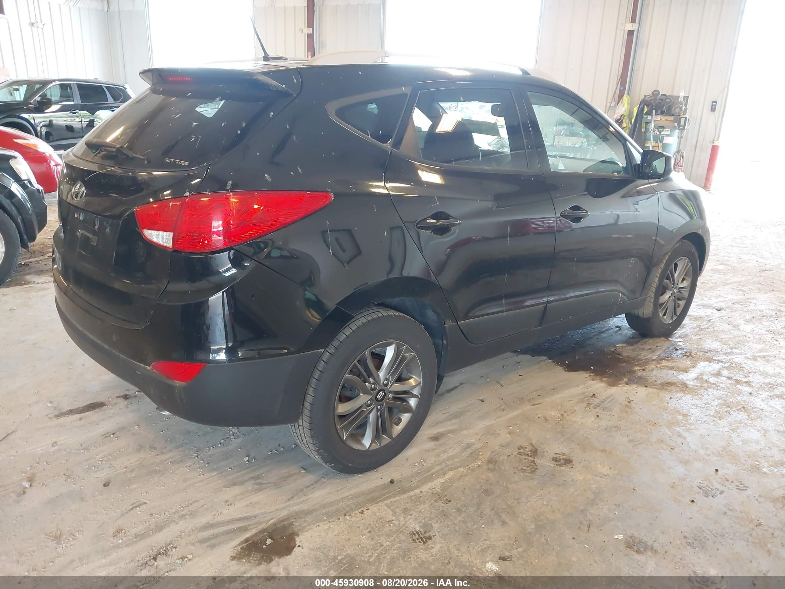 2014 Hyundai Tucson Se Черный vin: KM8JU3AG5EU860669