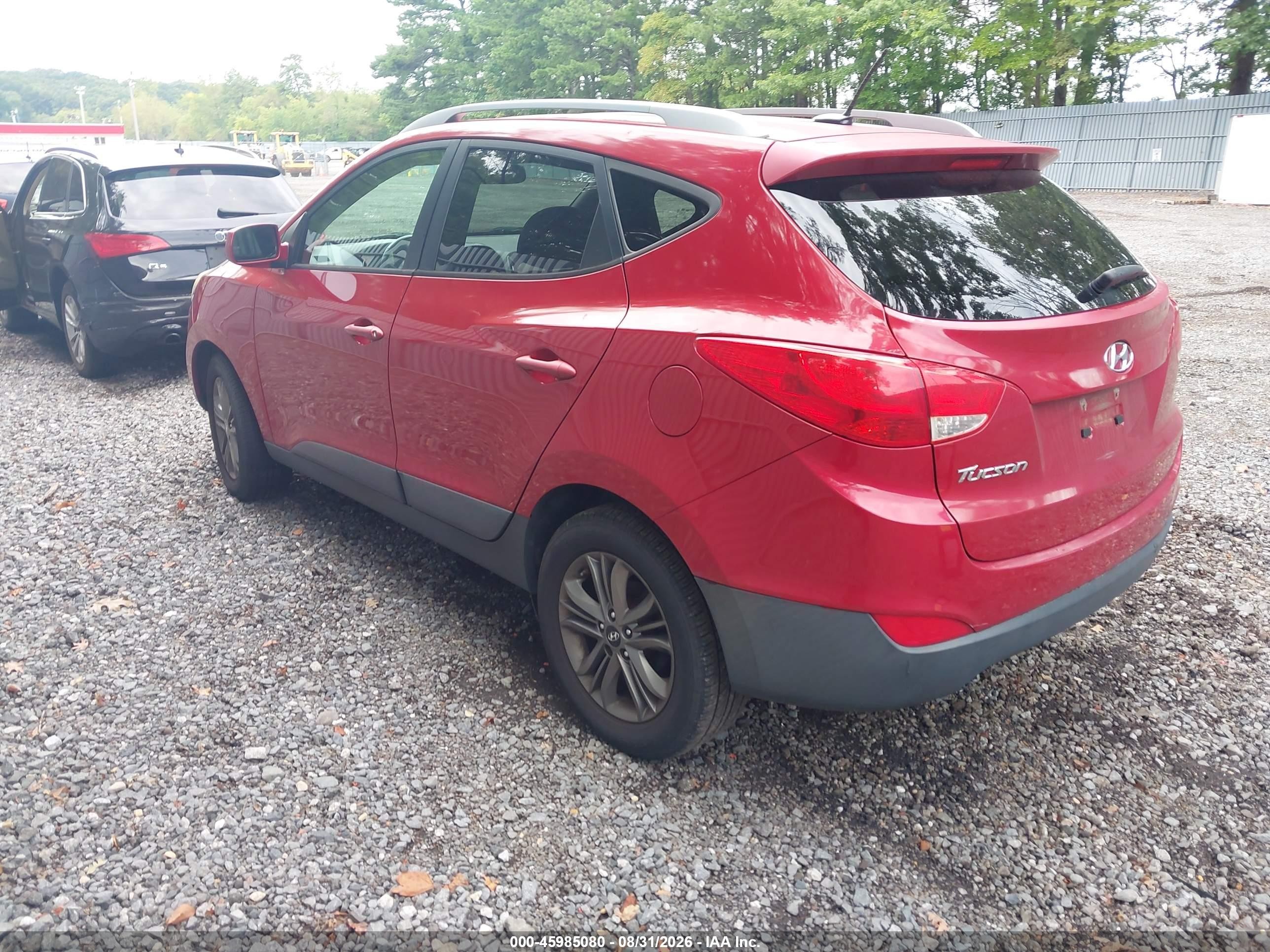 2014 Hyundai Tucson Se Красный vin: KM8JU3AG5EU898841