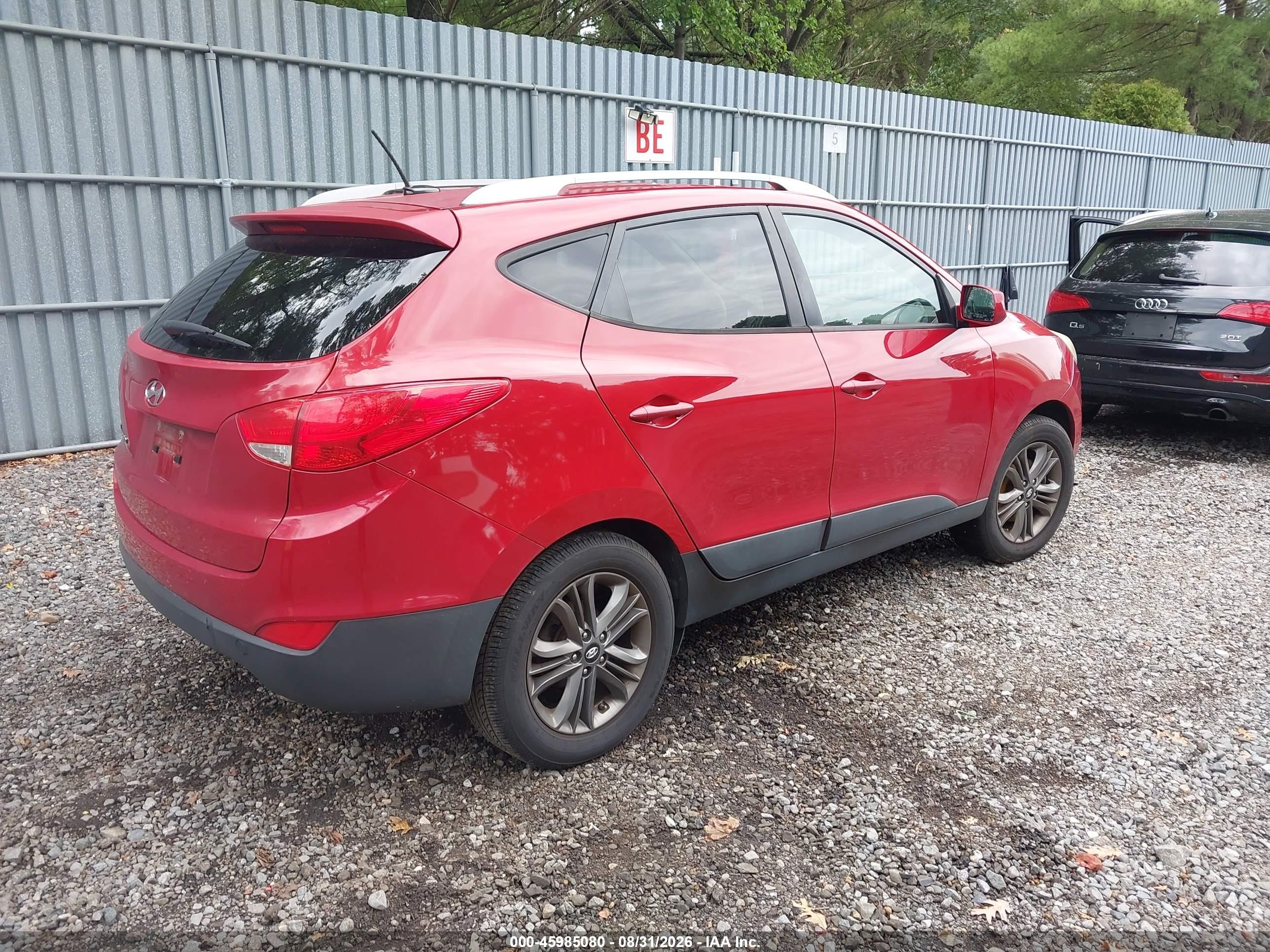 2014 Hyundai Tucson Se Красный vin: KM8JU3AG5EU898841
