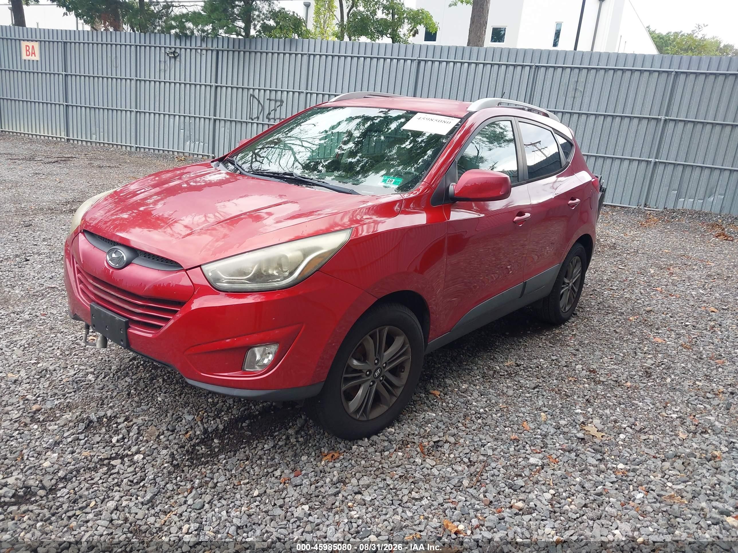 2014 Hyundai Tucson Se Красный vin: KM8JU3AG5EU898841