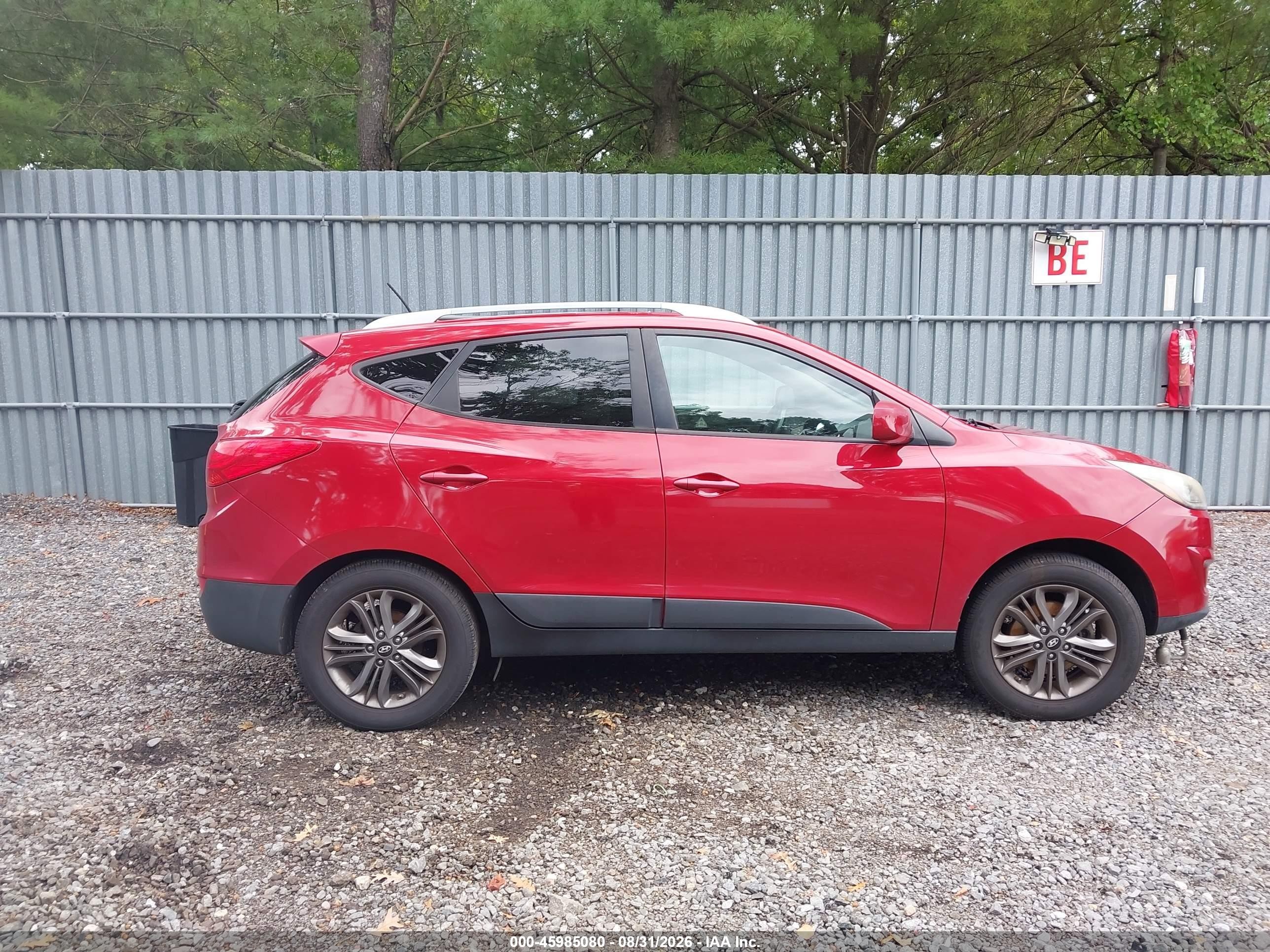 2014 Hyundai Tucson Se Красный vin: KM8JU3AG5EU898841