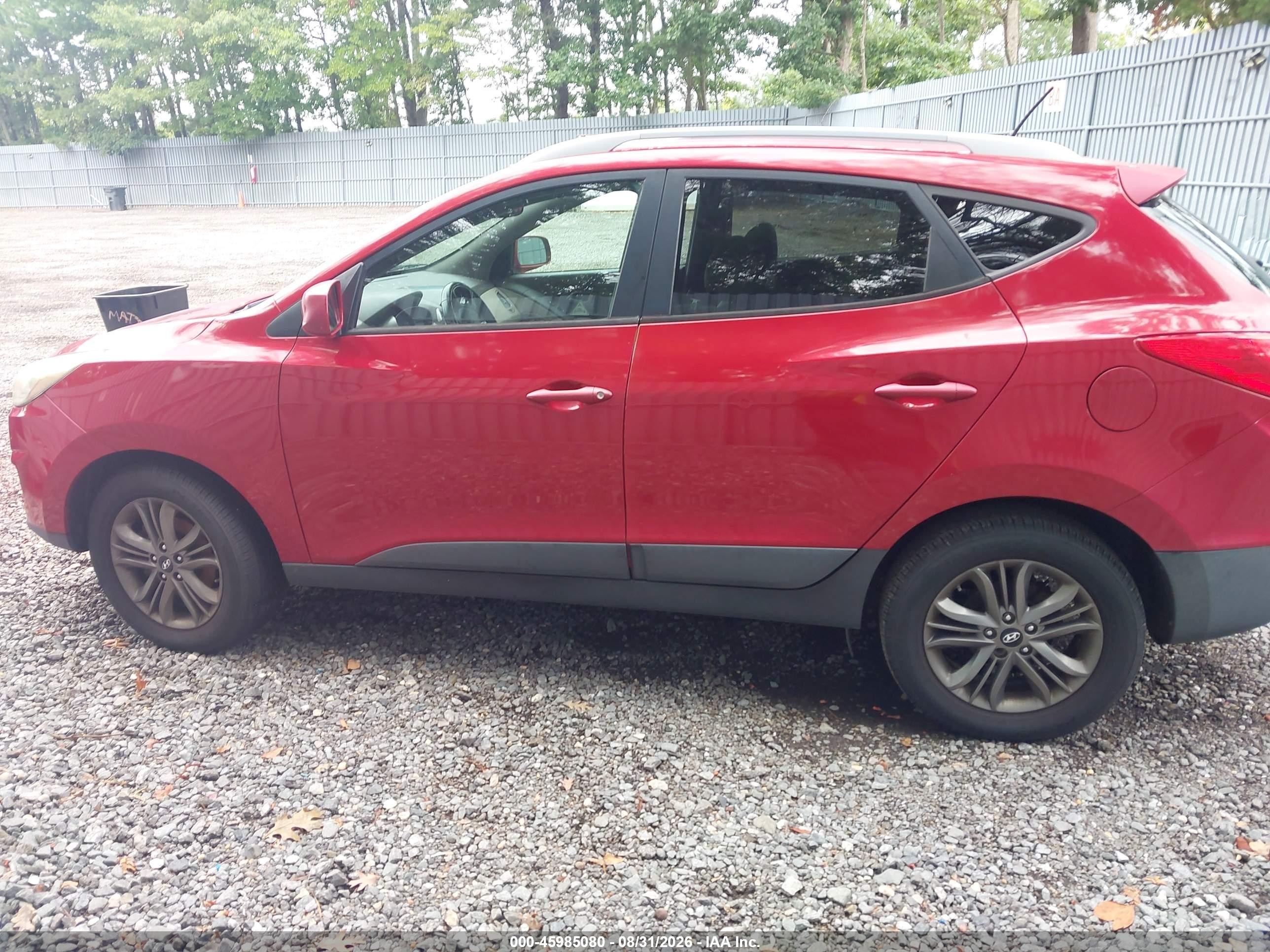 2014 Hyundai Tucson Se Красный vin: KM8JU3AG5EU898841