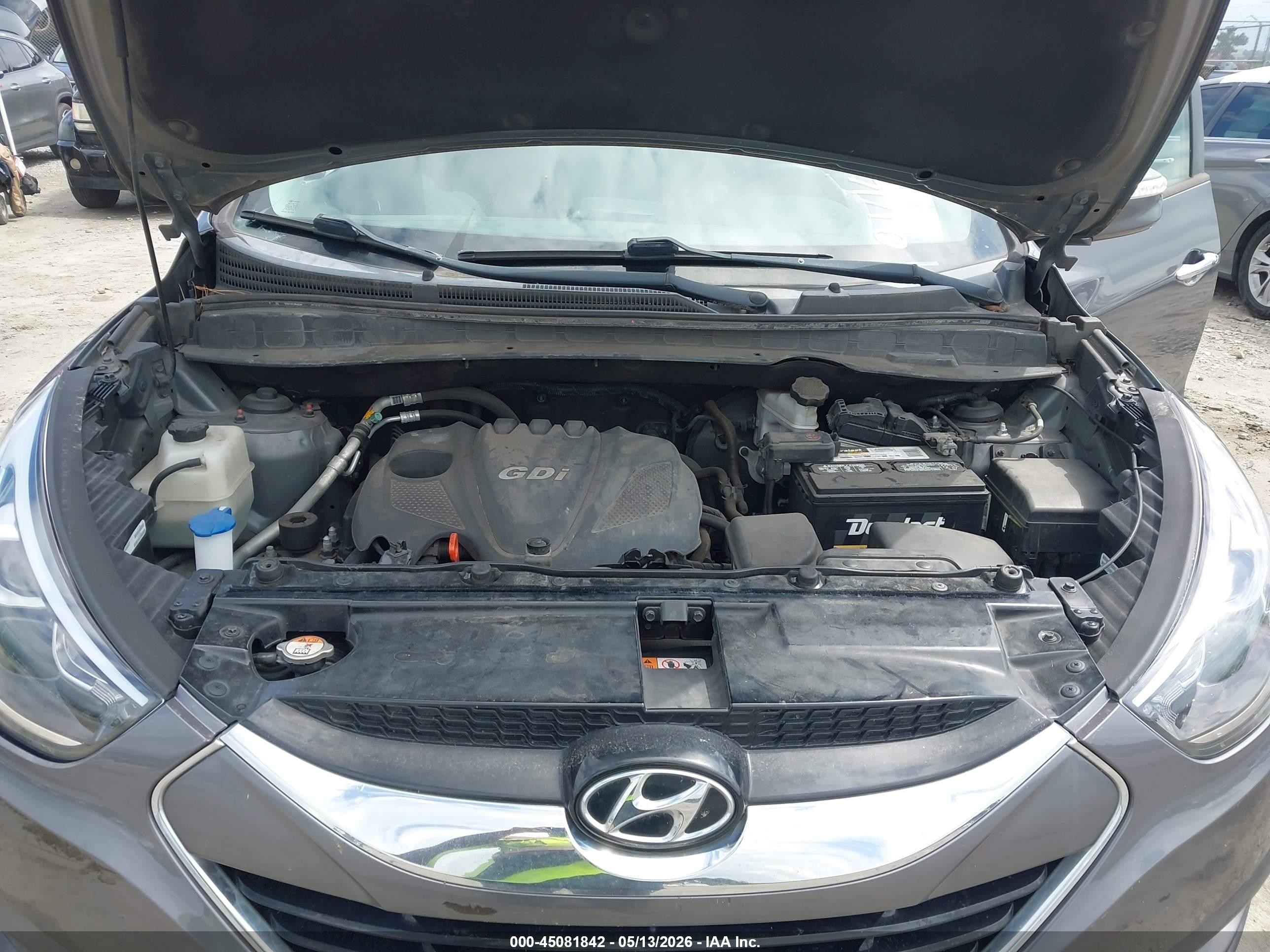 2014 Hyundai Tucson Limited Gray vin: KM8JU3AG5EU914486