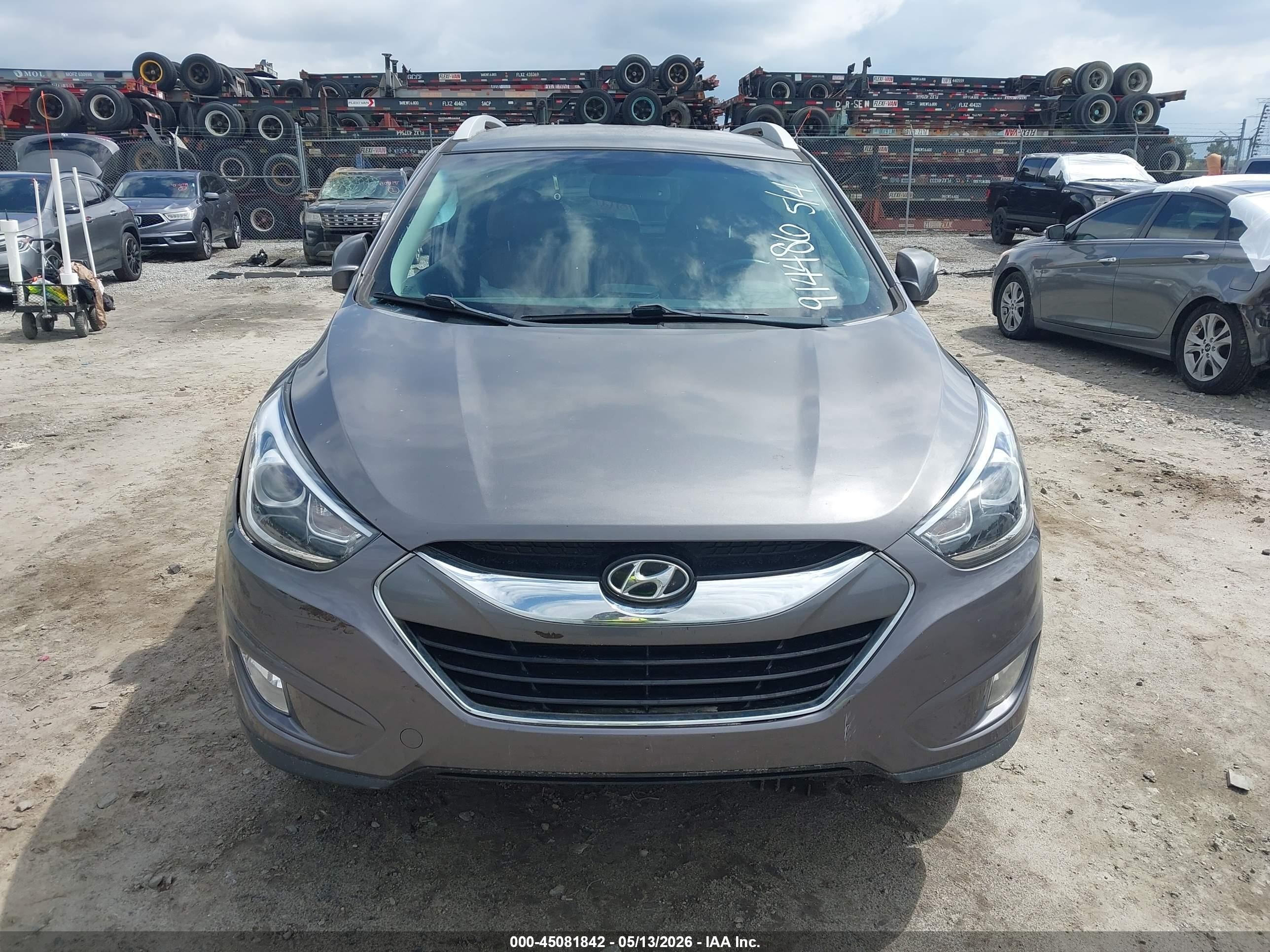 2014 Hyundai Tucson Limited Gray vin: KM8JU3AG5EU914486