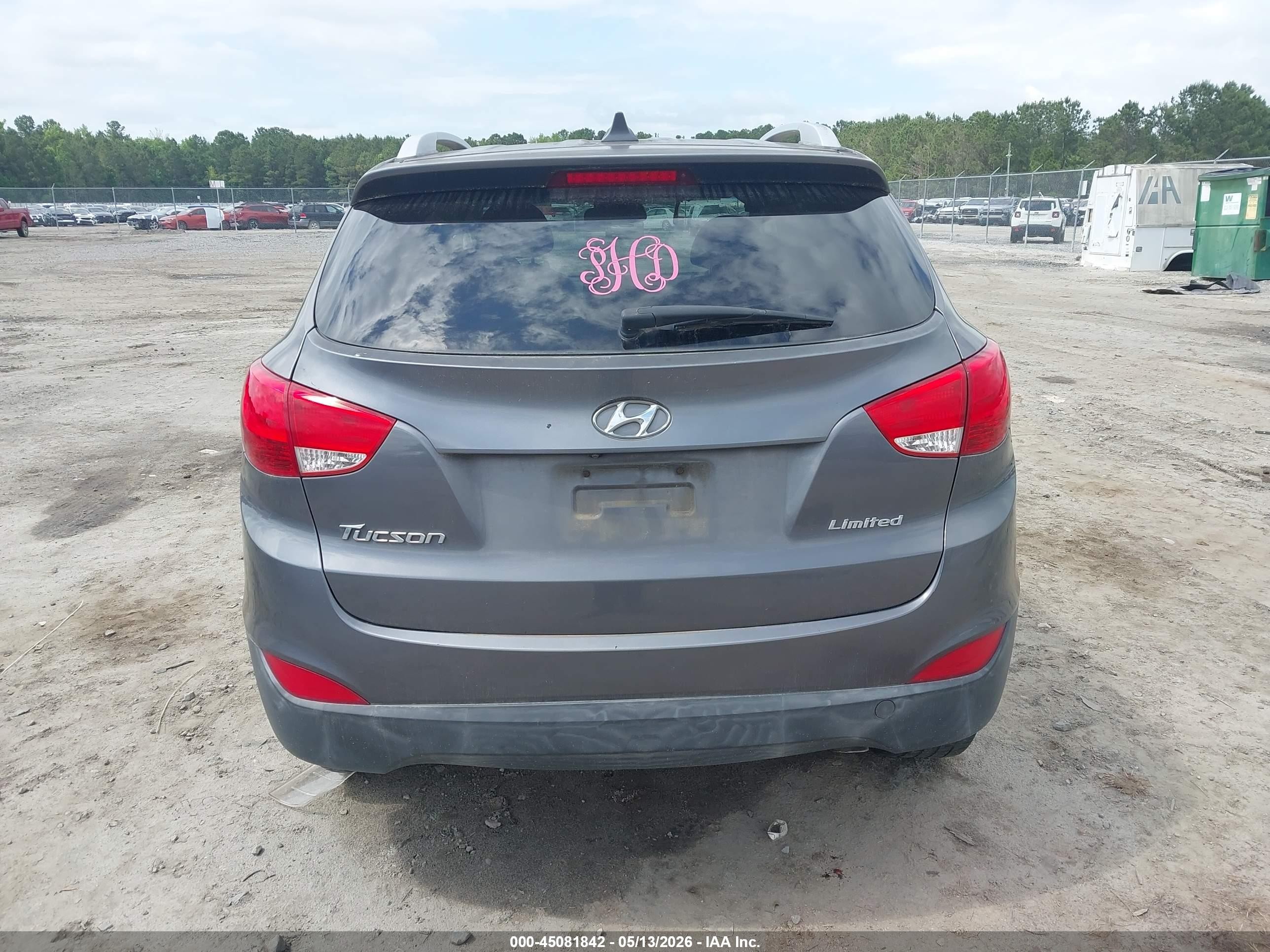 2014 Hyundai Tucson Limited Gray vin: KM8JU3AG5EU914486