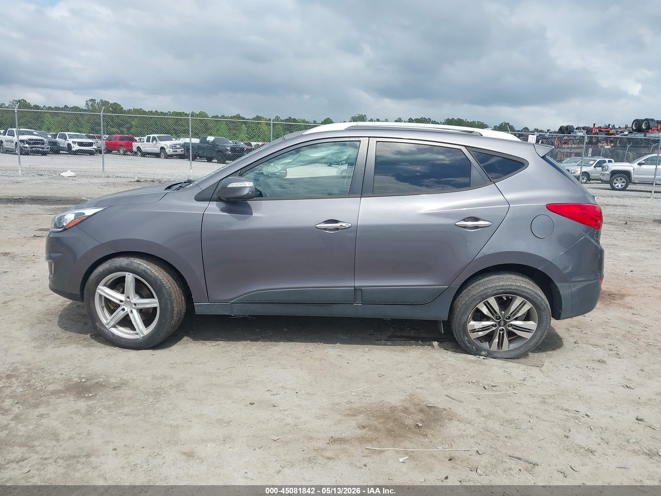 2014 Hyundai Tucson Limited Gray vin: KM8JU3AG5EU914486