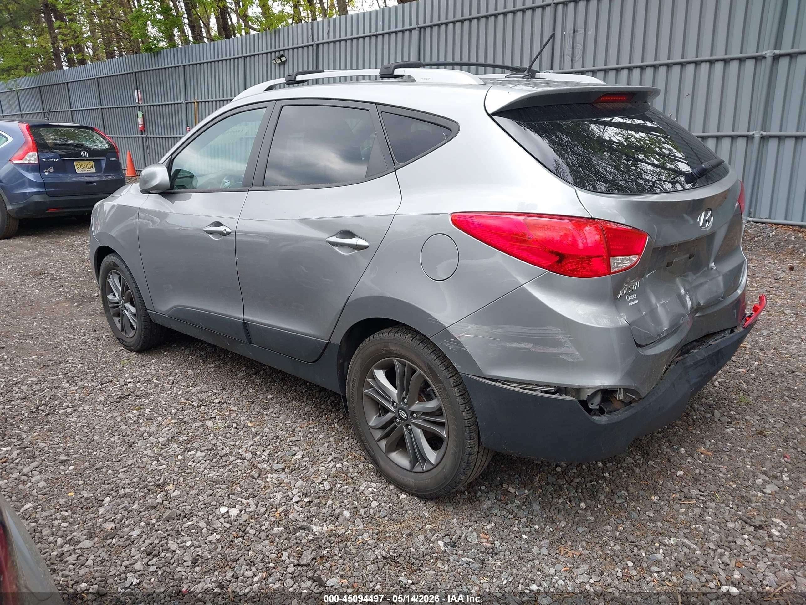 2014 Hyundai Tucson Se Gray vin: KM8JU3AG5EU917100