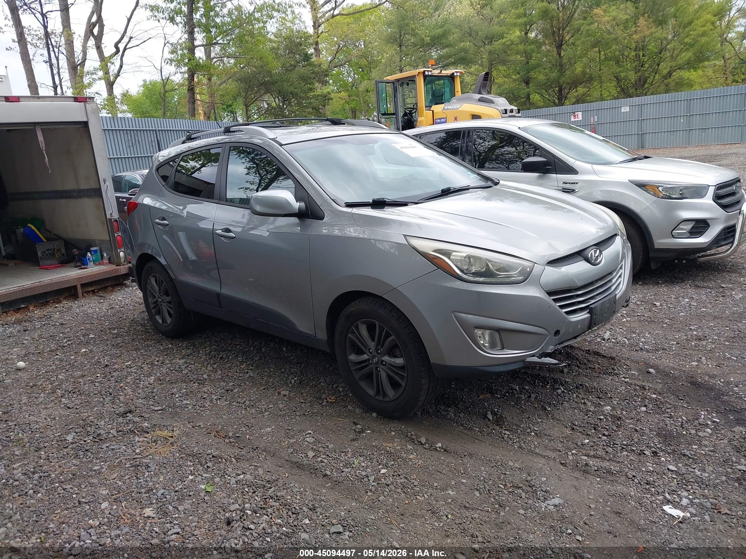 2014 Hyundai Tucson Se Gray vin: KM8JU3AG5EU917100