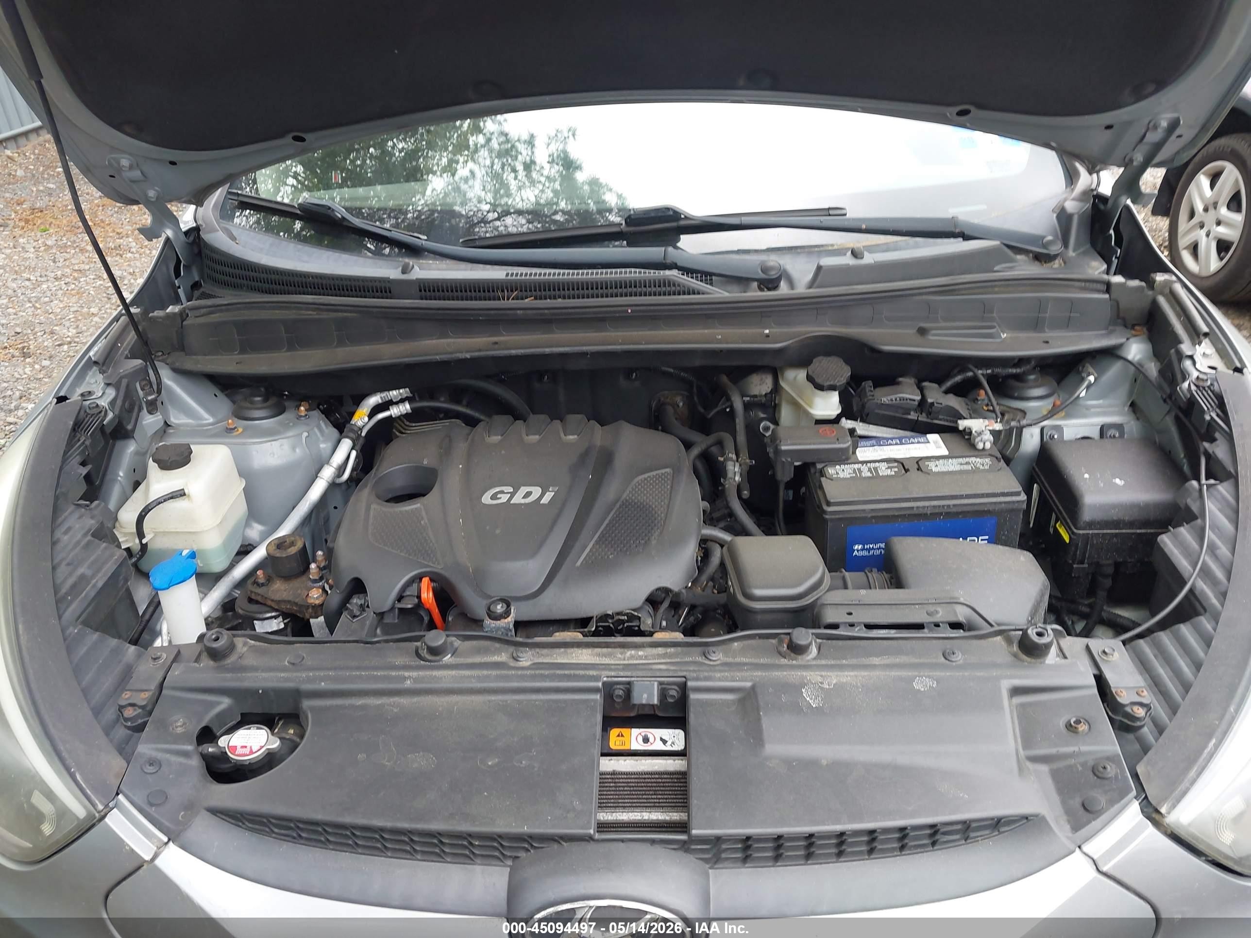 2014 Hyundai Tucson Se Gray vin: KM8JU3AG5EU917100