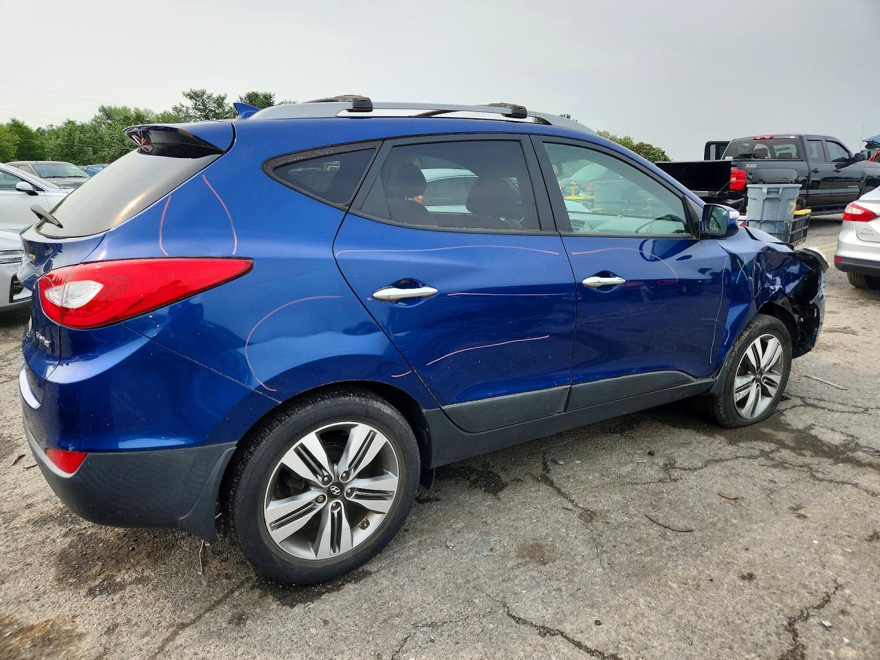 2015 Hyundai Tucson Limited Синий vin: KM8JU3AG5FU002247