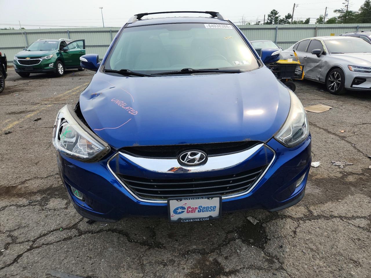 2015 Hyundai Tucson Limited Синий vin: KM8JU3AG5FU002247