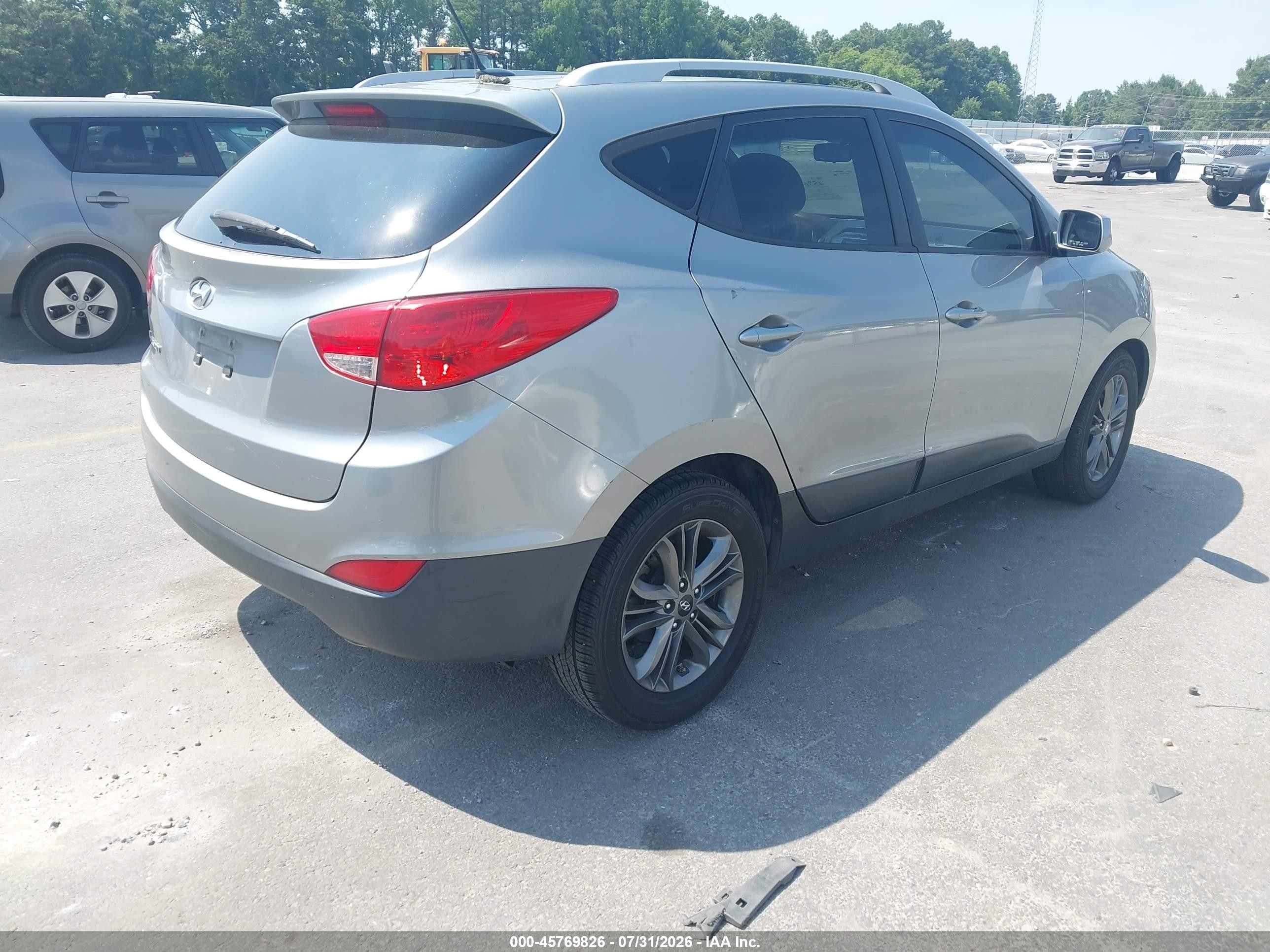 2015 Hyundai Tucson Se Silver vin: KM8JU3AG5FU068247