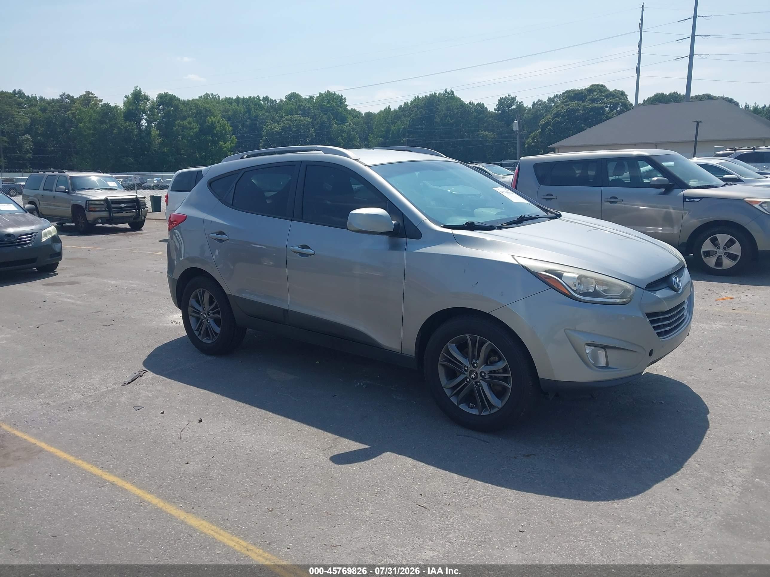 2015 Hyundai Tucson Se Silver vin: KM8JU3AG5FU068247