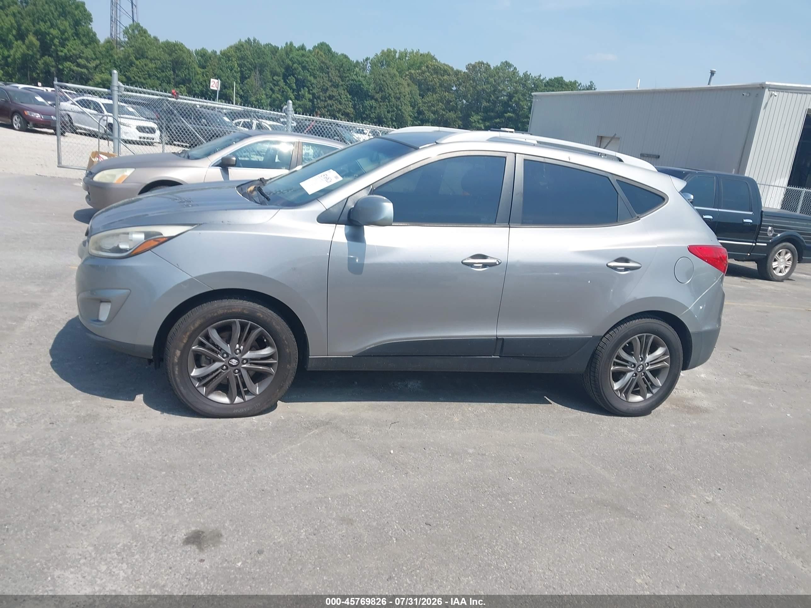 2015 Hyundai Tucson Se Silver vin: KM8JU3AG5FU068247