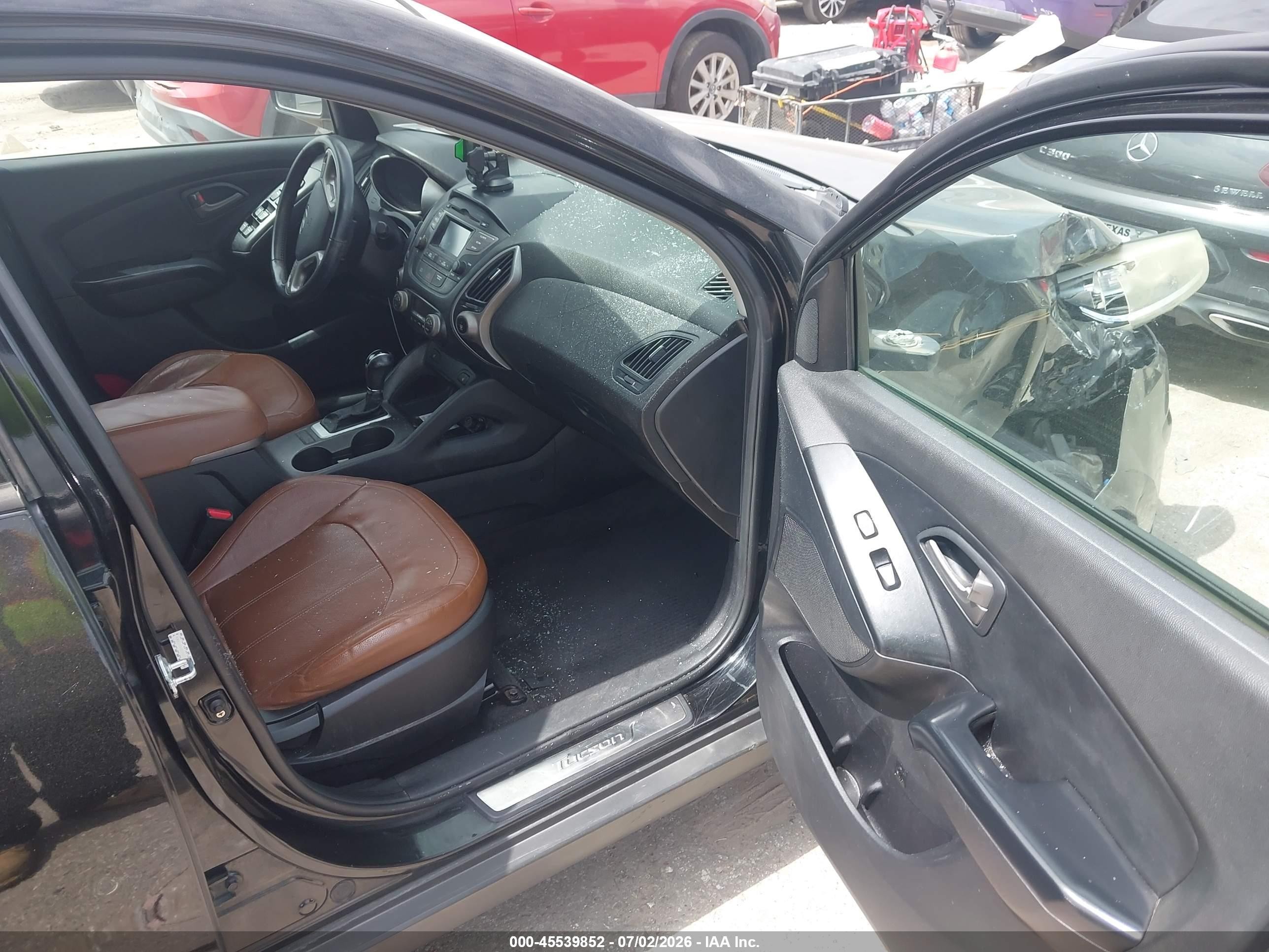 2015 Hyundai Tucson Limited Black vin: KM8JU3AG5FU112179