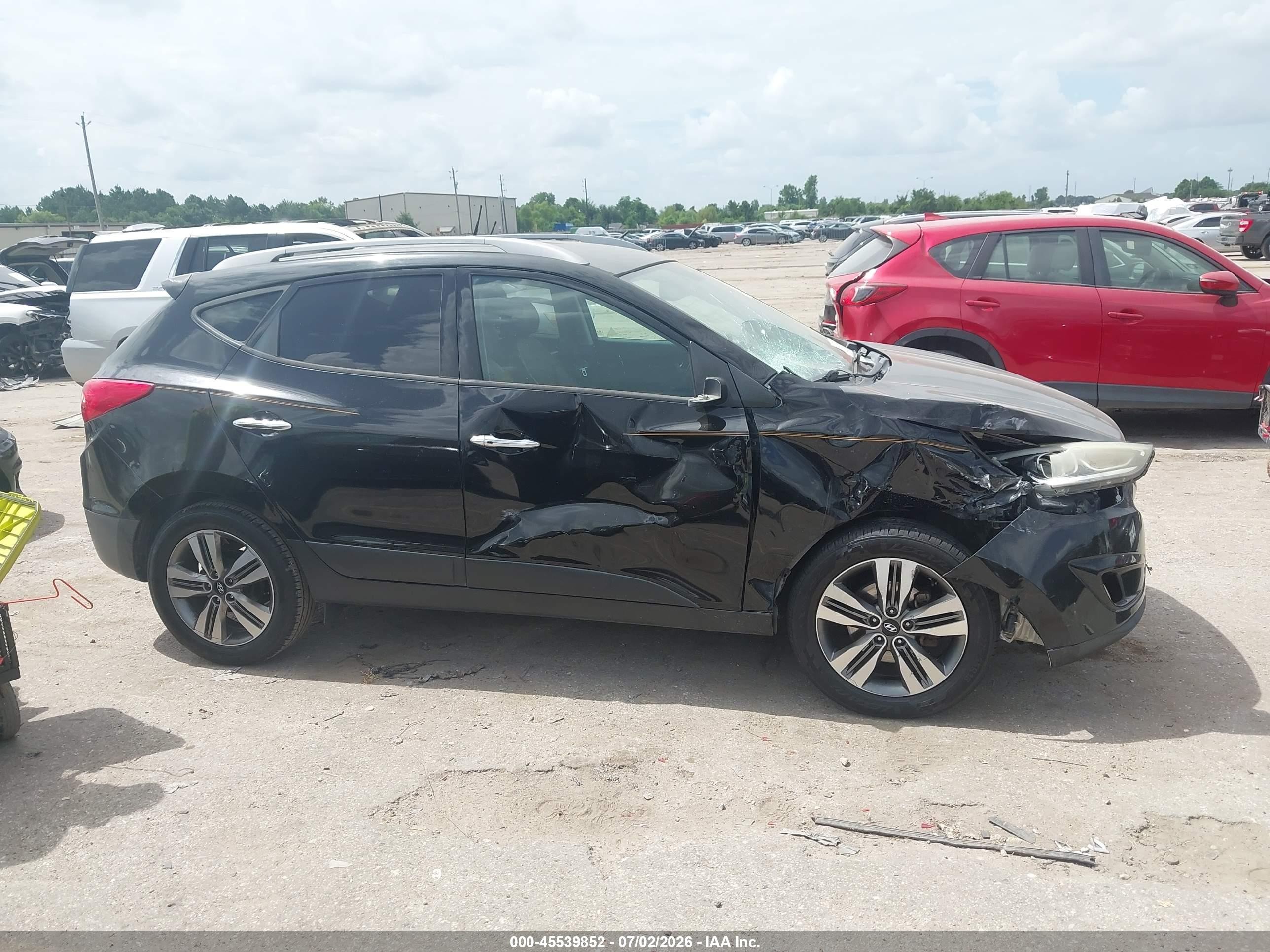 2015 Hyundai Tucson Limited Black vin: KM8JU3AG5FU112179