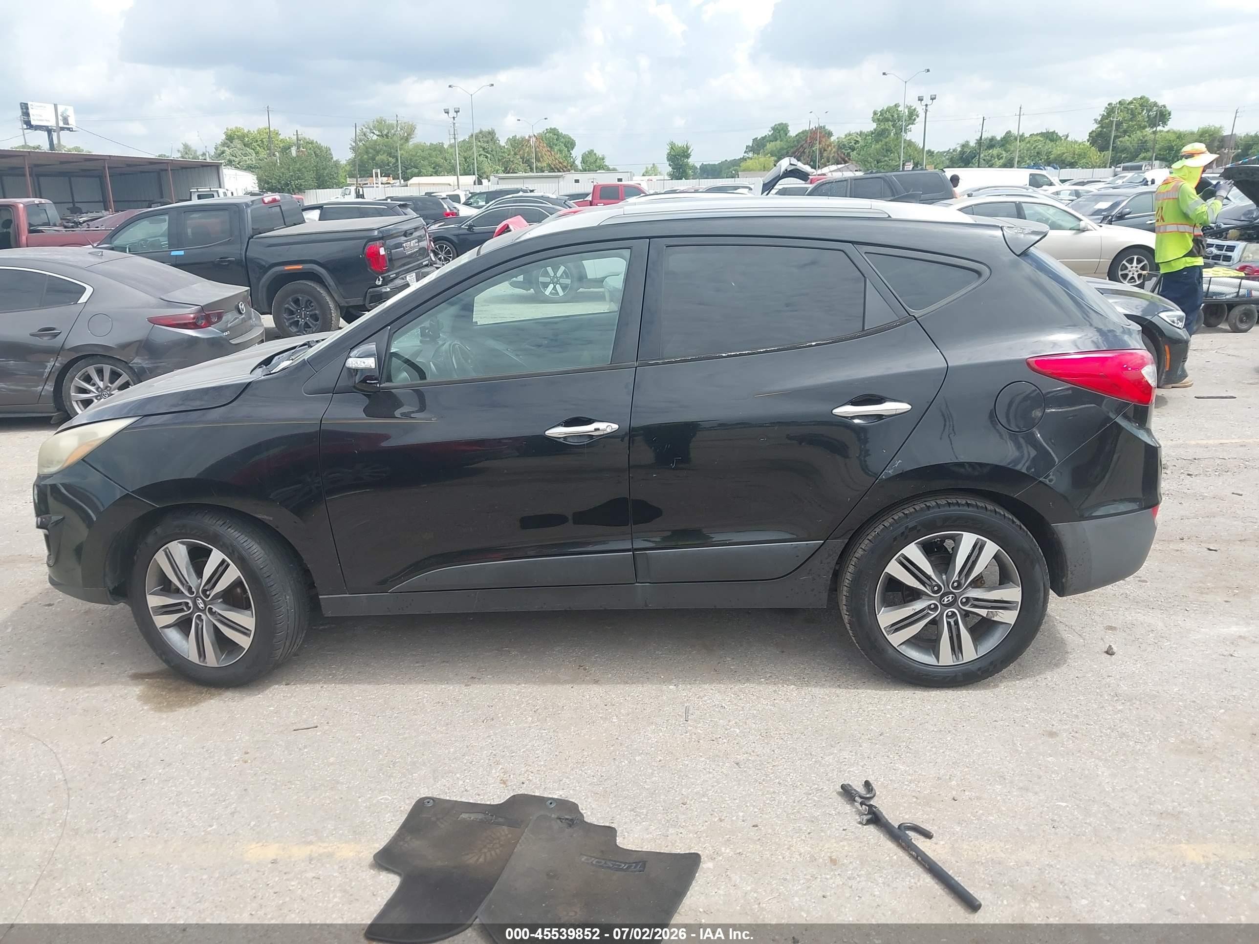 2015 Hyundai Tucson Limited Black vin: KM8JU3AG5FU112179