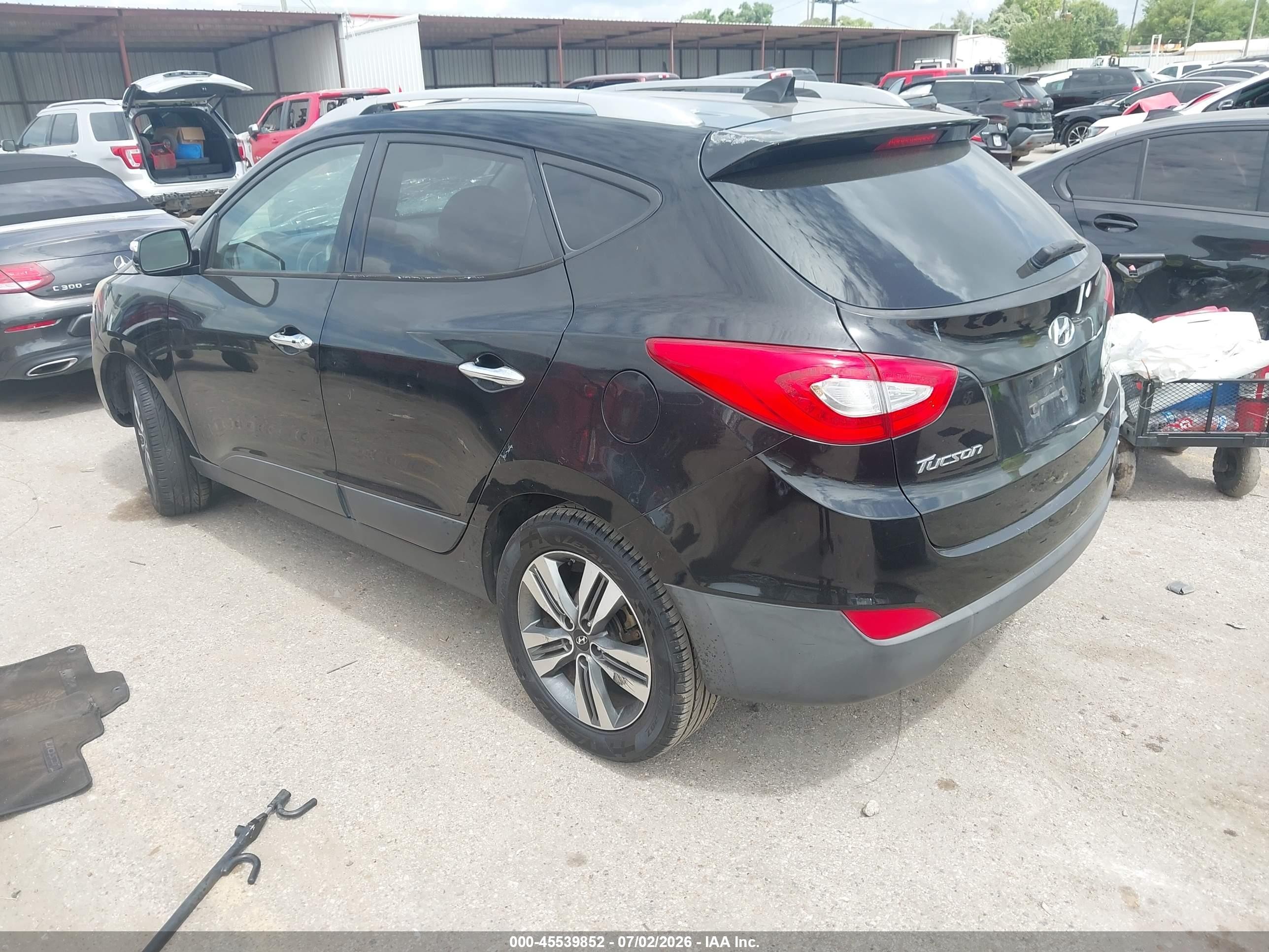 2015 Hyundai Tucson Limited Black vin: KM8JU3AG5FU112179