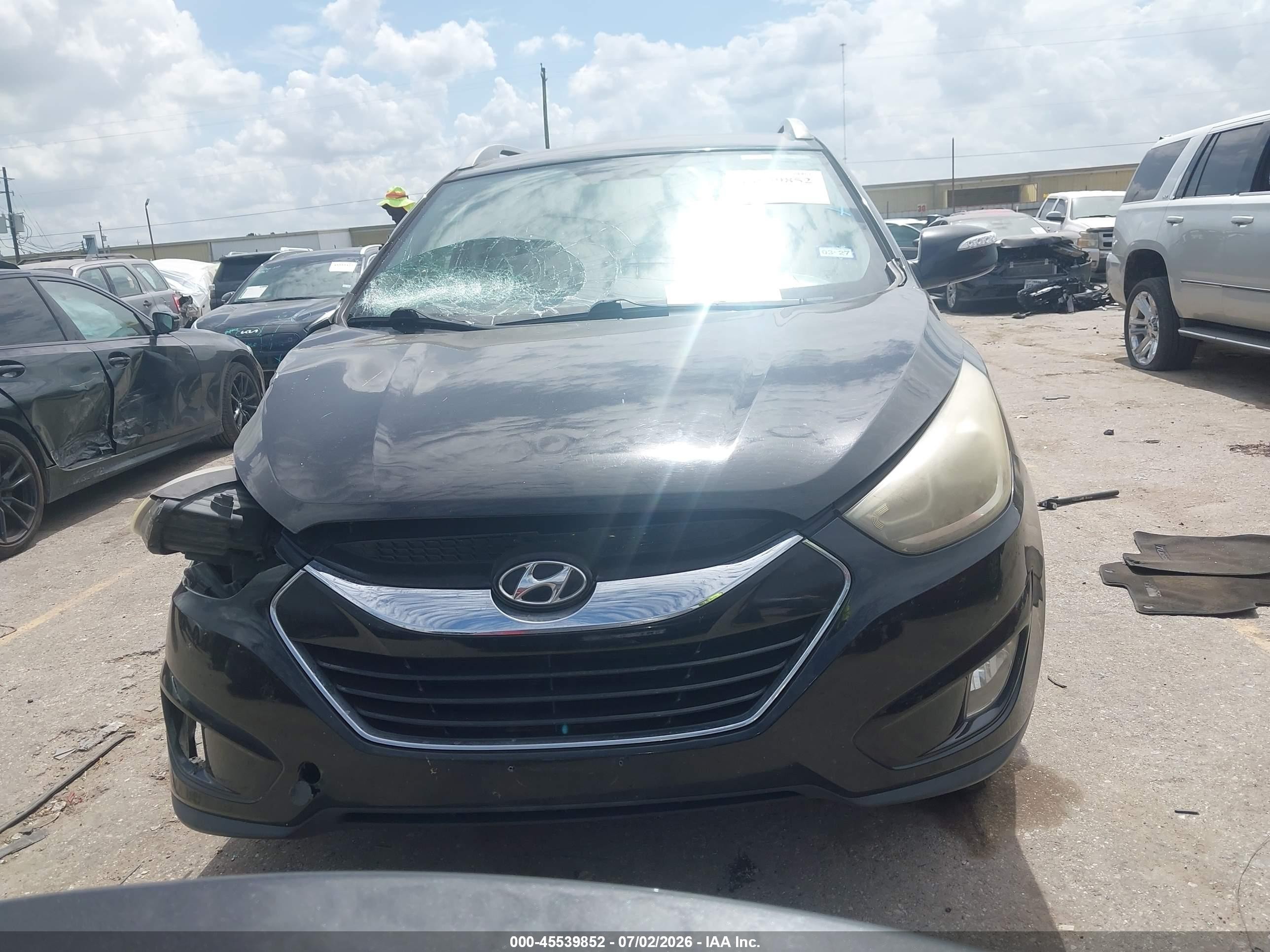 2015 Hyundai Tucson Limited Black vin: KM8JU3AG5FU112179
