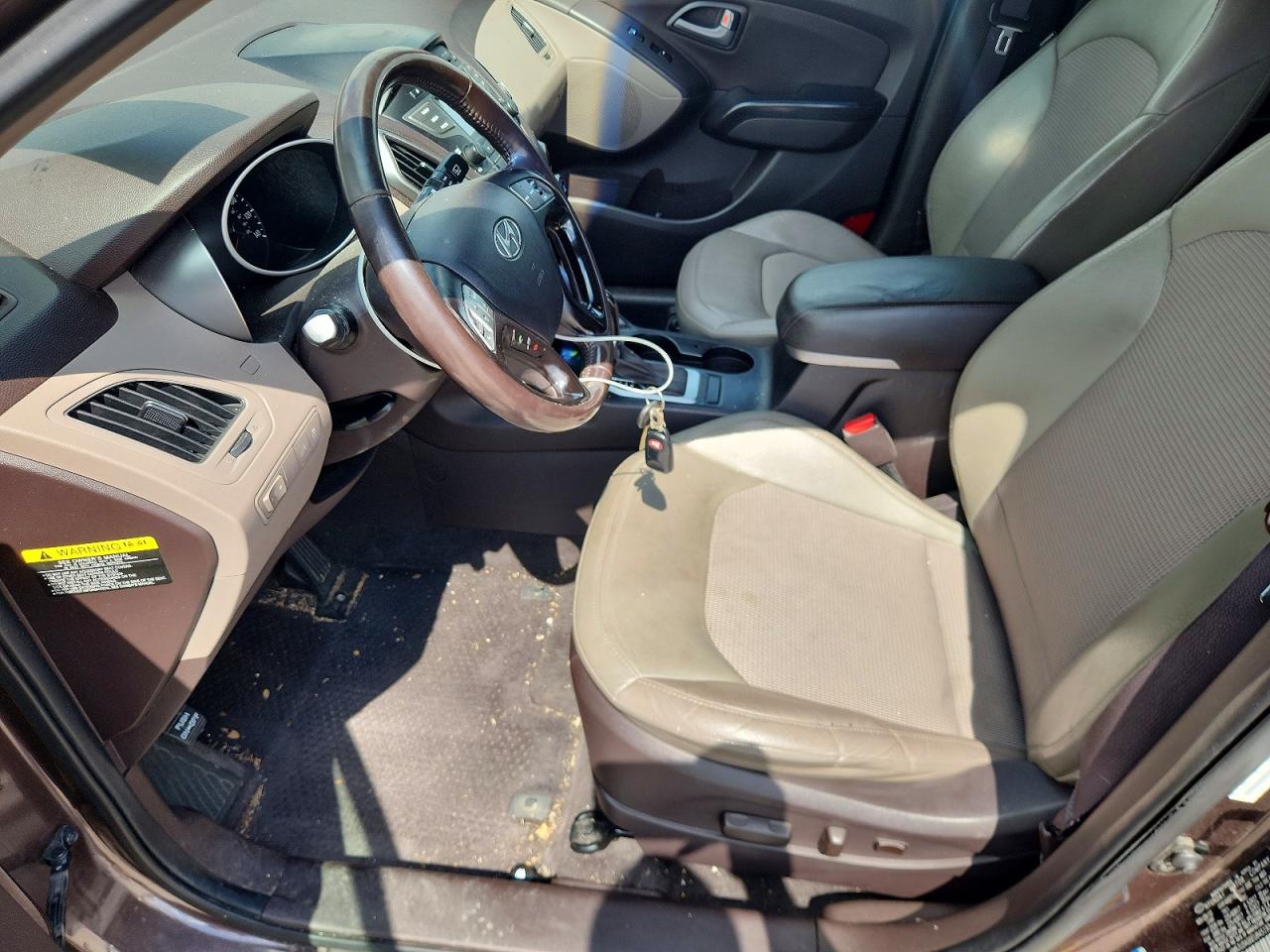 2014 Hyundai Tucson Se Brown vin: KM8JU3AG6EU845193
