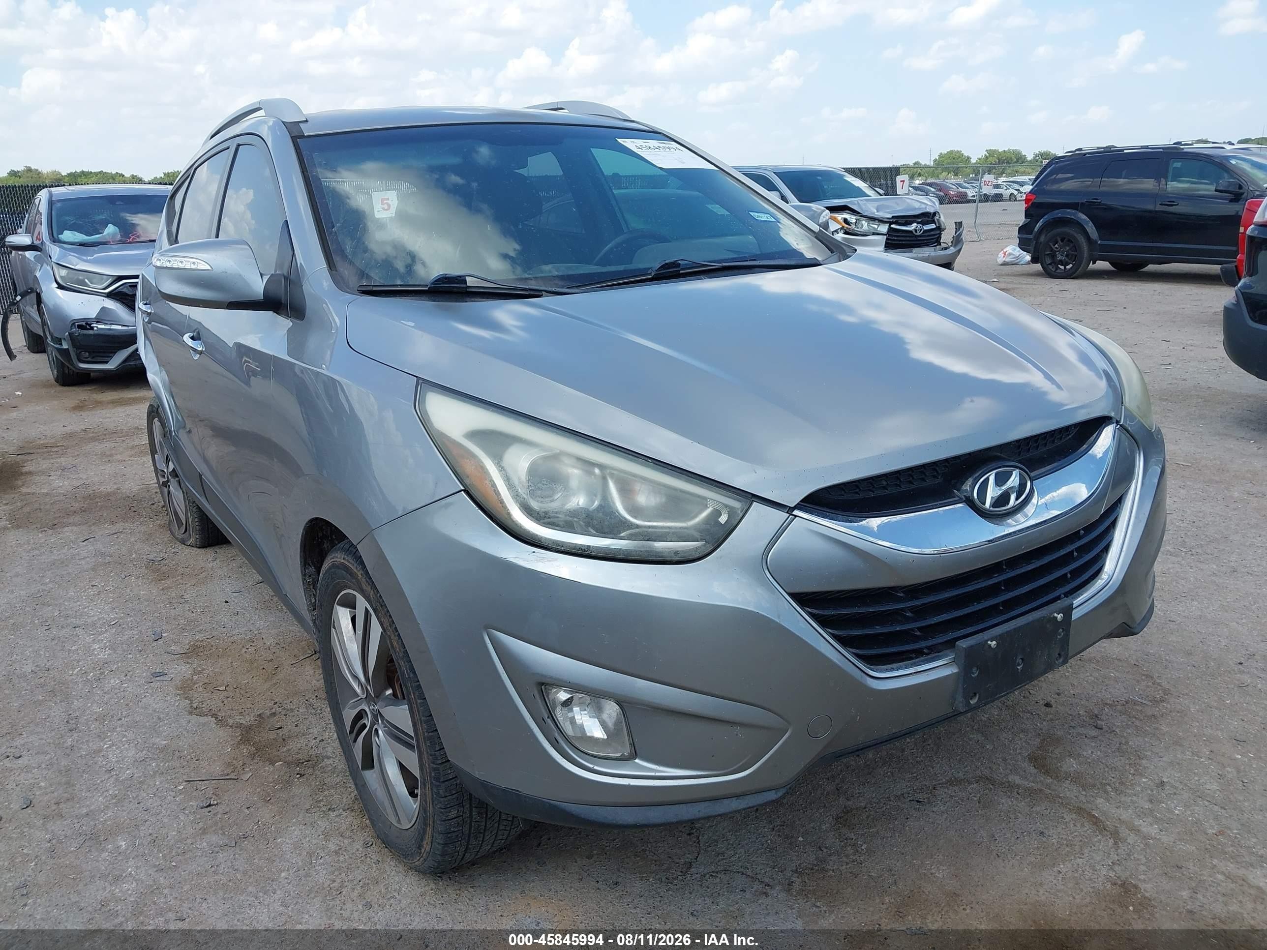 2014 Hyundai Tucson Limited Gray vin: KM8JU3AG6EU852385