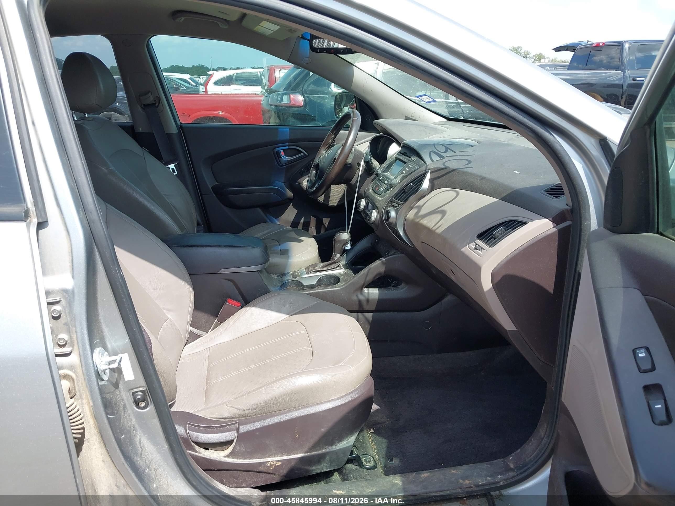 2014 Hyundai Tucson Limited Gray vin: KM8JU3AG6EU852385