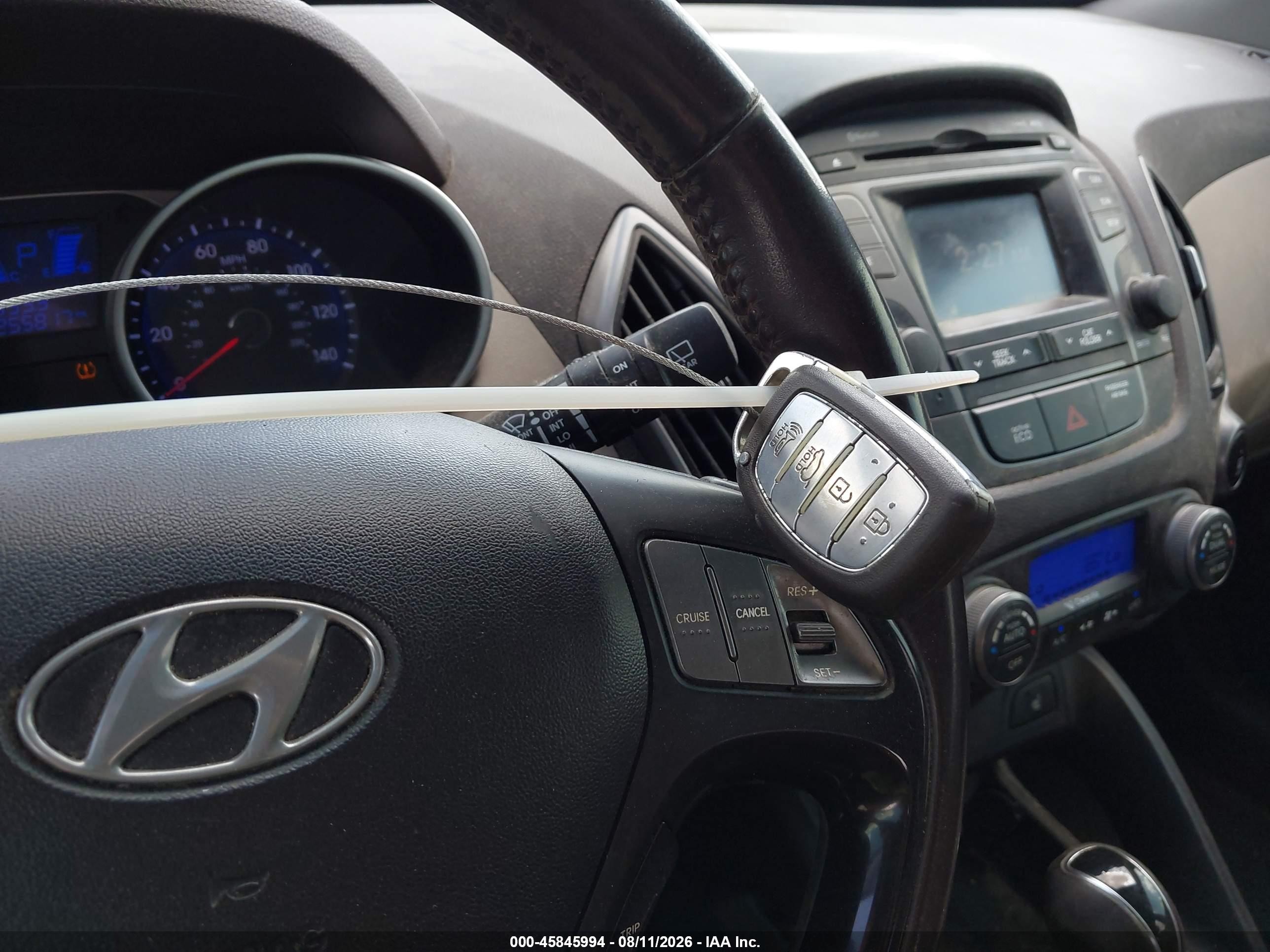 2014 Hyundai Tucson Limited Gray vin: KM8JU3AG6EU852385