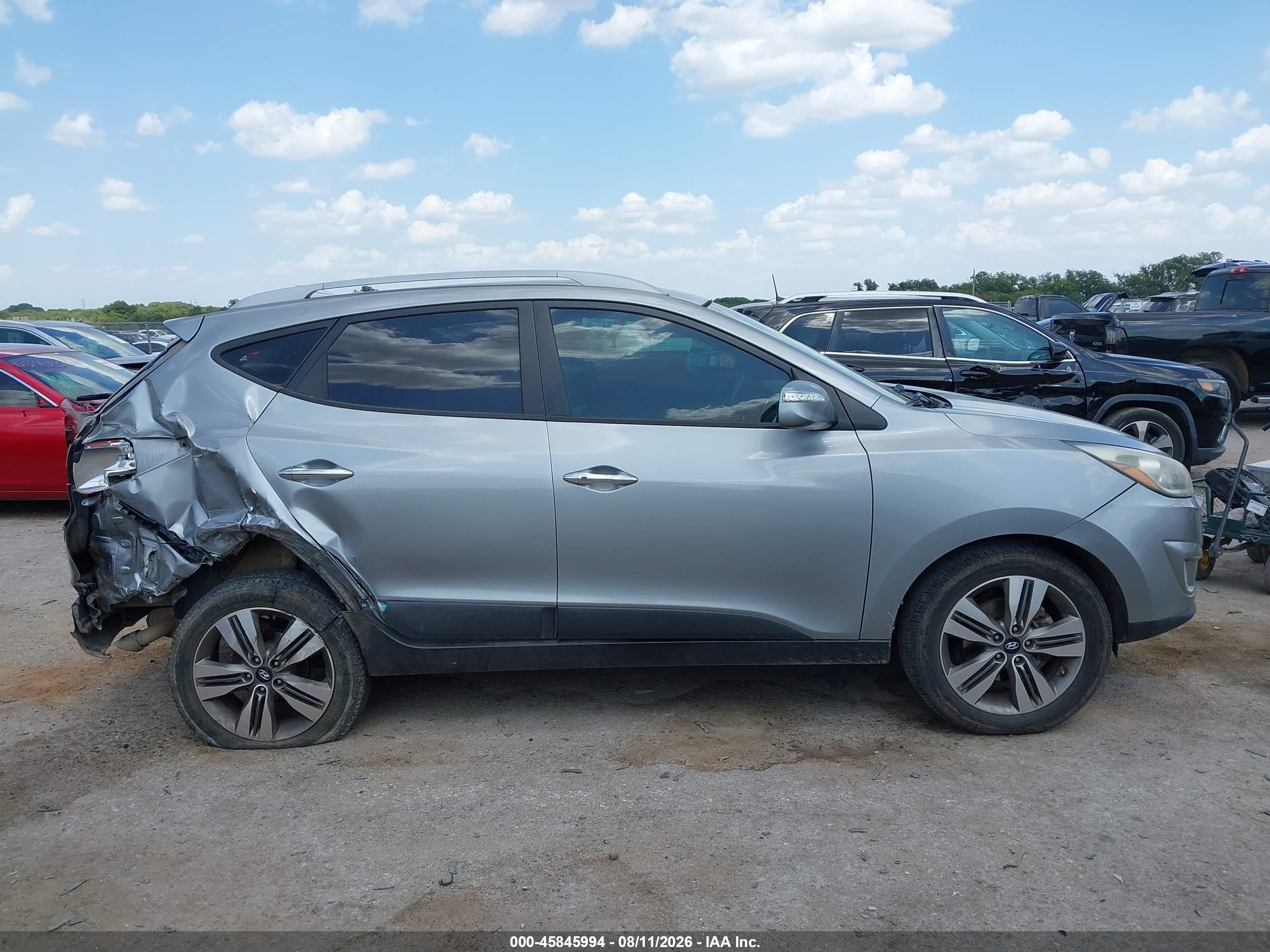 2014 Hyundai Tucson Limited Gray vin: KM8JU3AG6EU852385