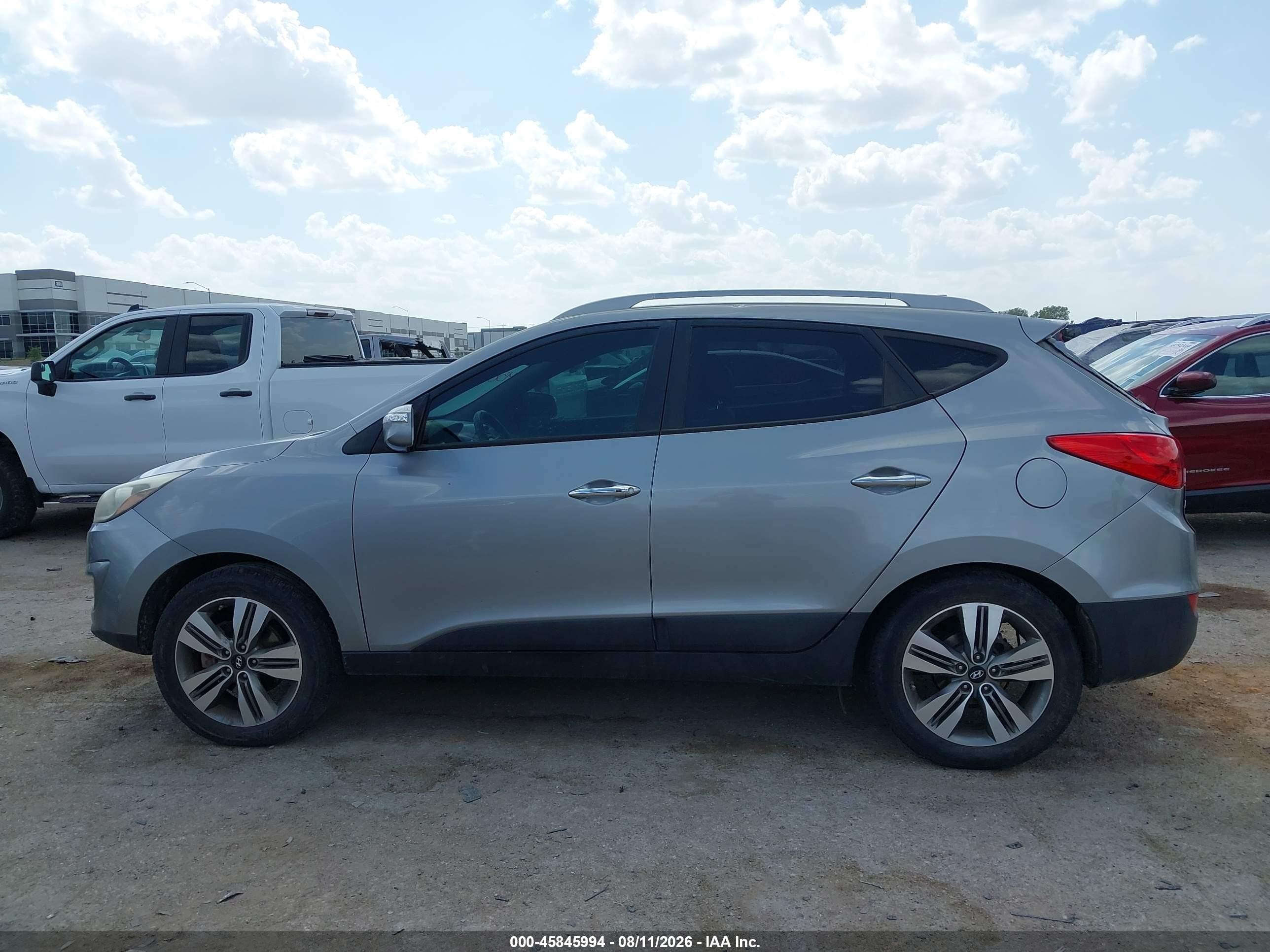 2014 Hyundai Tucson Limited Gray vin: KM8JU3AG6EU852385