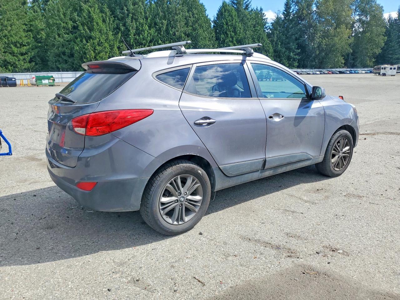 2015 Hyundai Tucson Se Gray vin: KM8JU3AG6FU055409