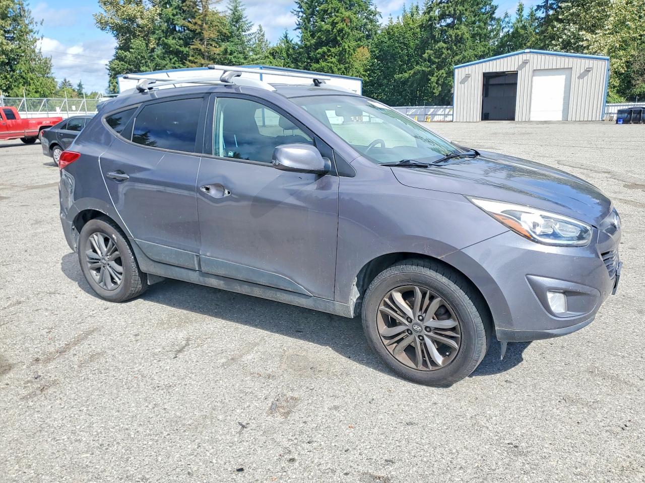 2015 Hyundai Tucson Se Gray vin: KM8JU3AG6FU055409