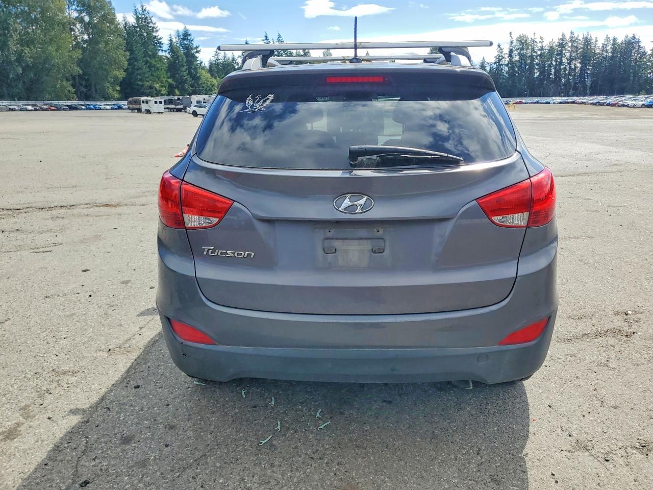 2015 Hyundai Tucson Se Gray vin: KM8JU3AG6FU055409
